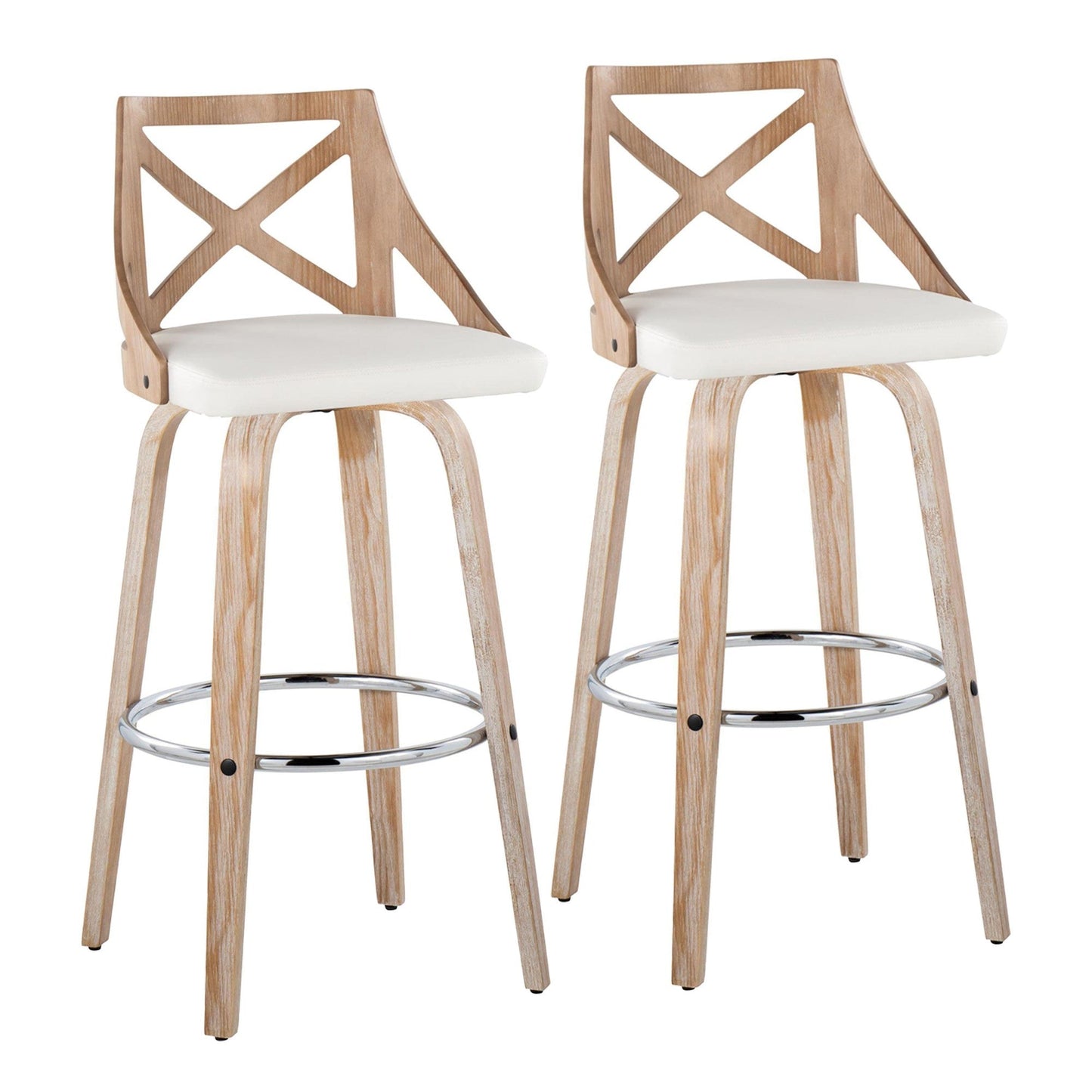 Majestic Office Furniture 30" Fixed-Height Barstool - Set of 2
