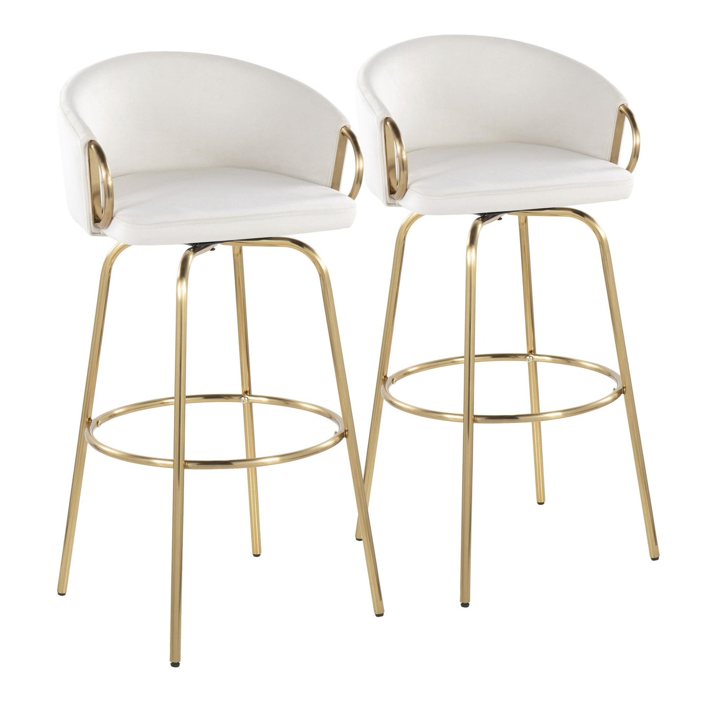 Majestic Office Furniture 30" Fixed-Height Barstool - Set of 2