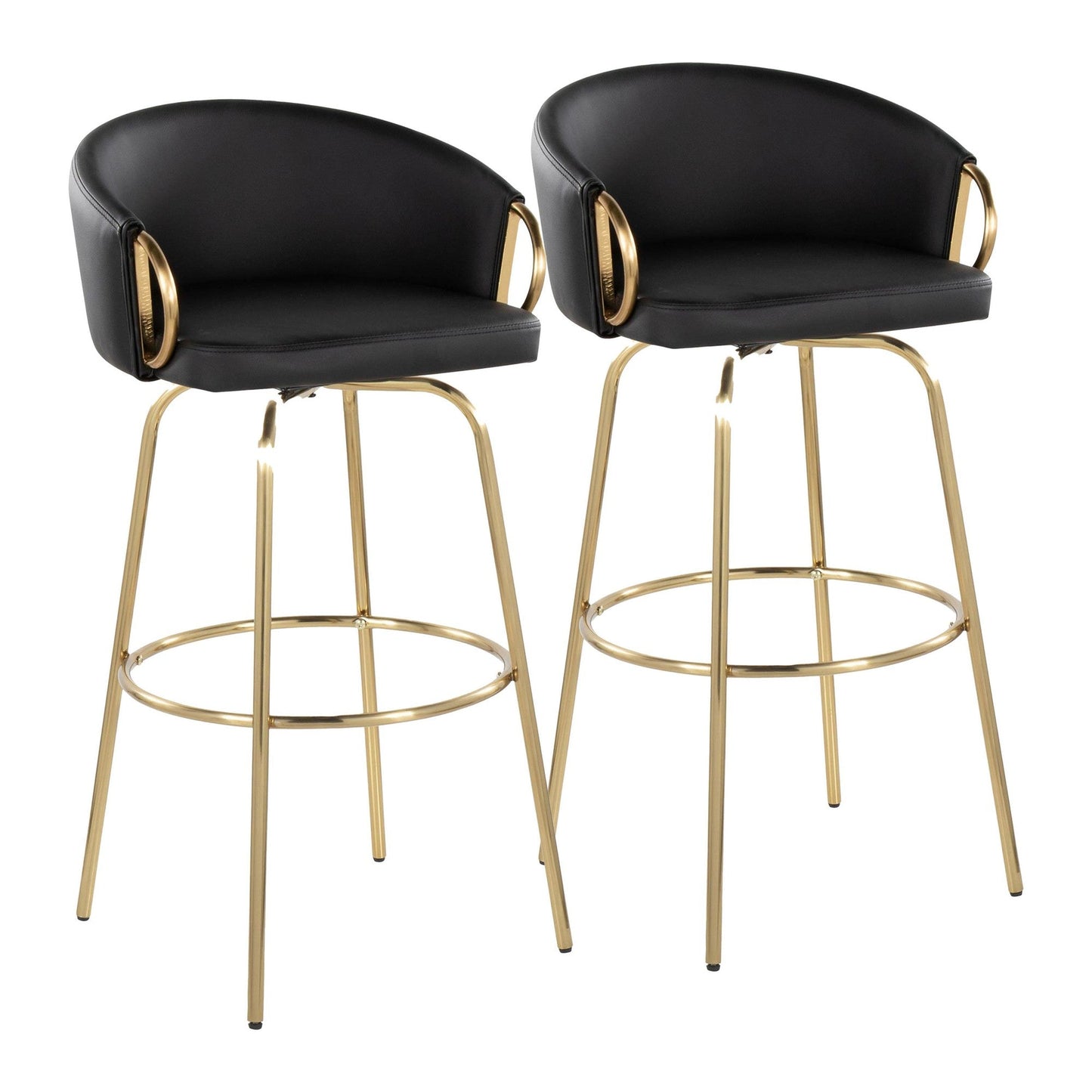 Majestic Office Furniture 30" Fixed-Height Barstool - Set of 2