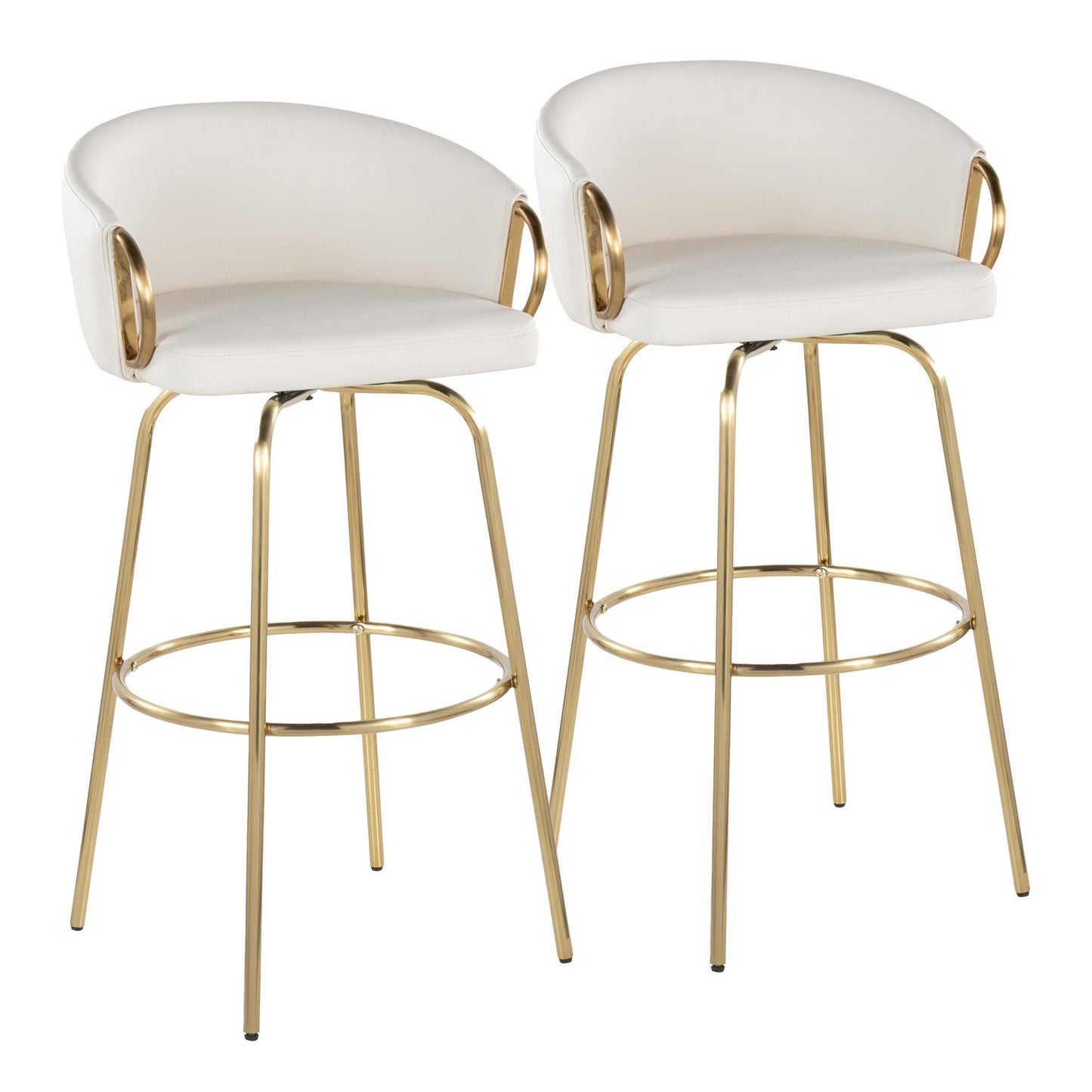 Majestic Office Furniture 30" Fixed-Height Barstool - Set of 2