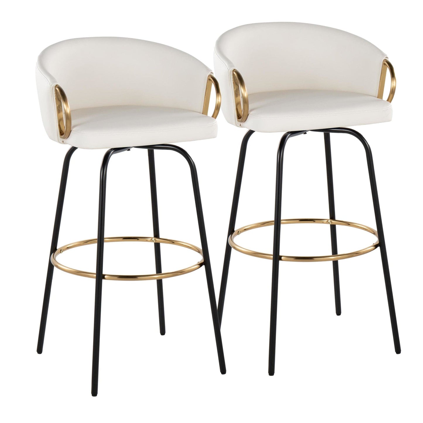 Majestic Office Furniture 30" Fixed-Height Barstool - Set of 2