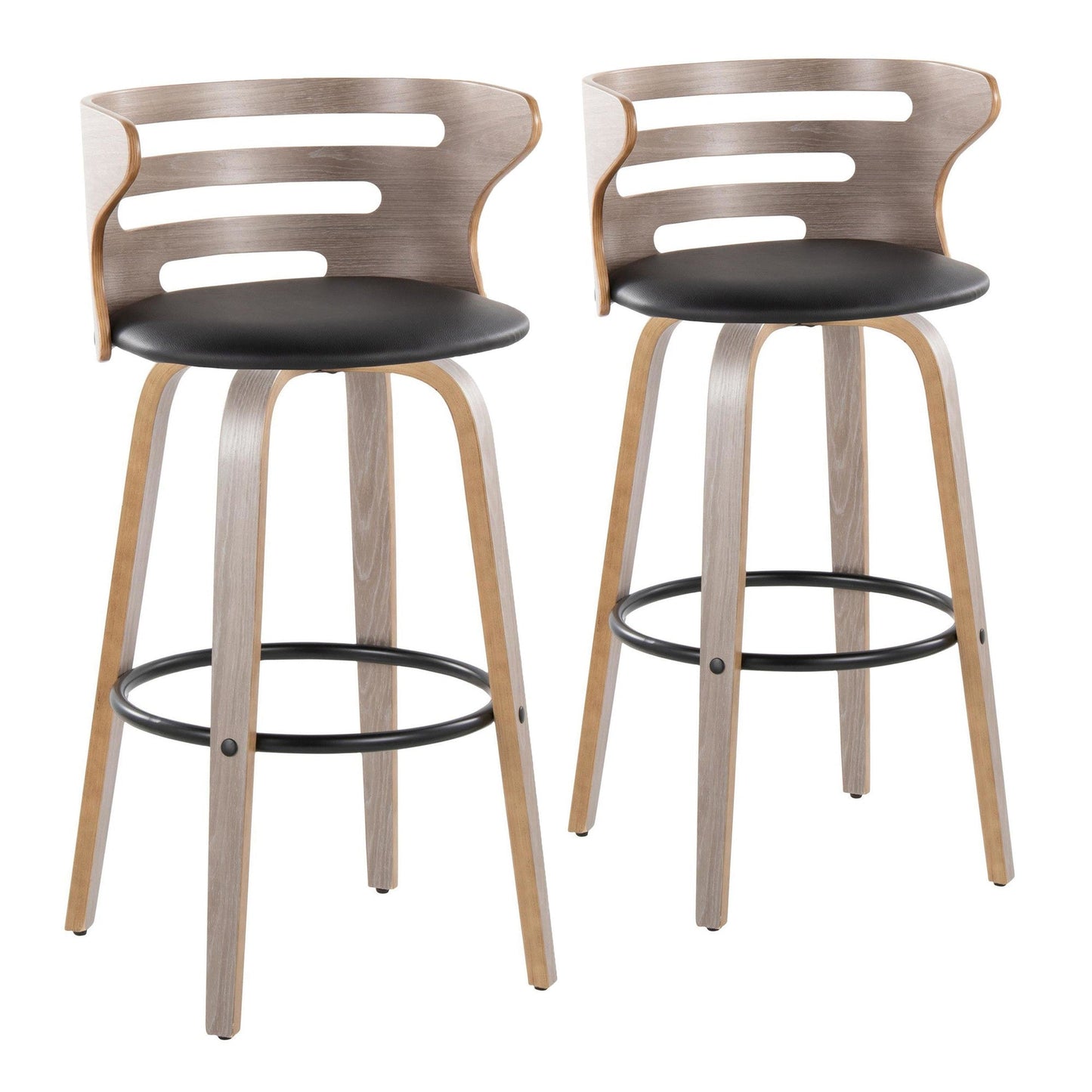 Majestic Office Furniture 30" Fixed-Height Barstool - Set of 2