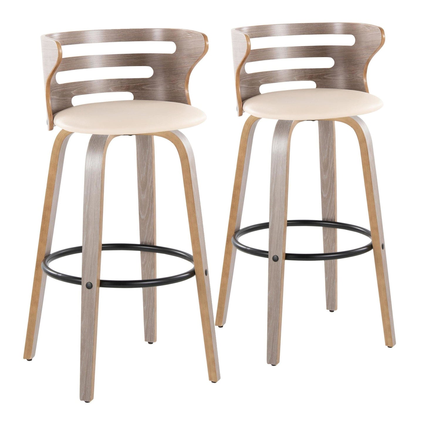 Majestic Office Furniture 30" Fixed-Height Barstool - Set of 2