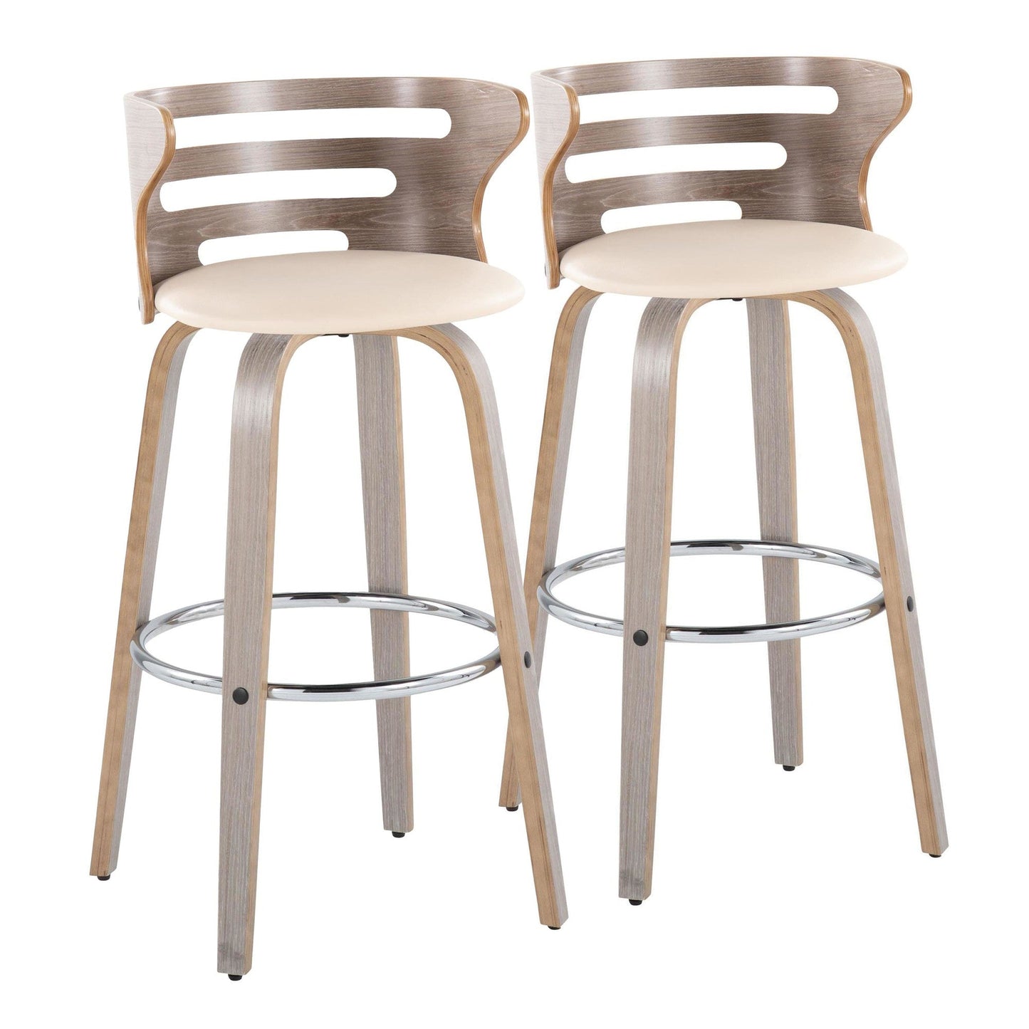 Majestic Office Furniture 30" Fixed-Height Barstool - Set of 2