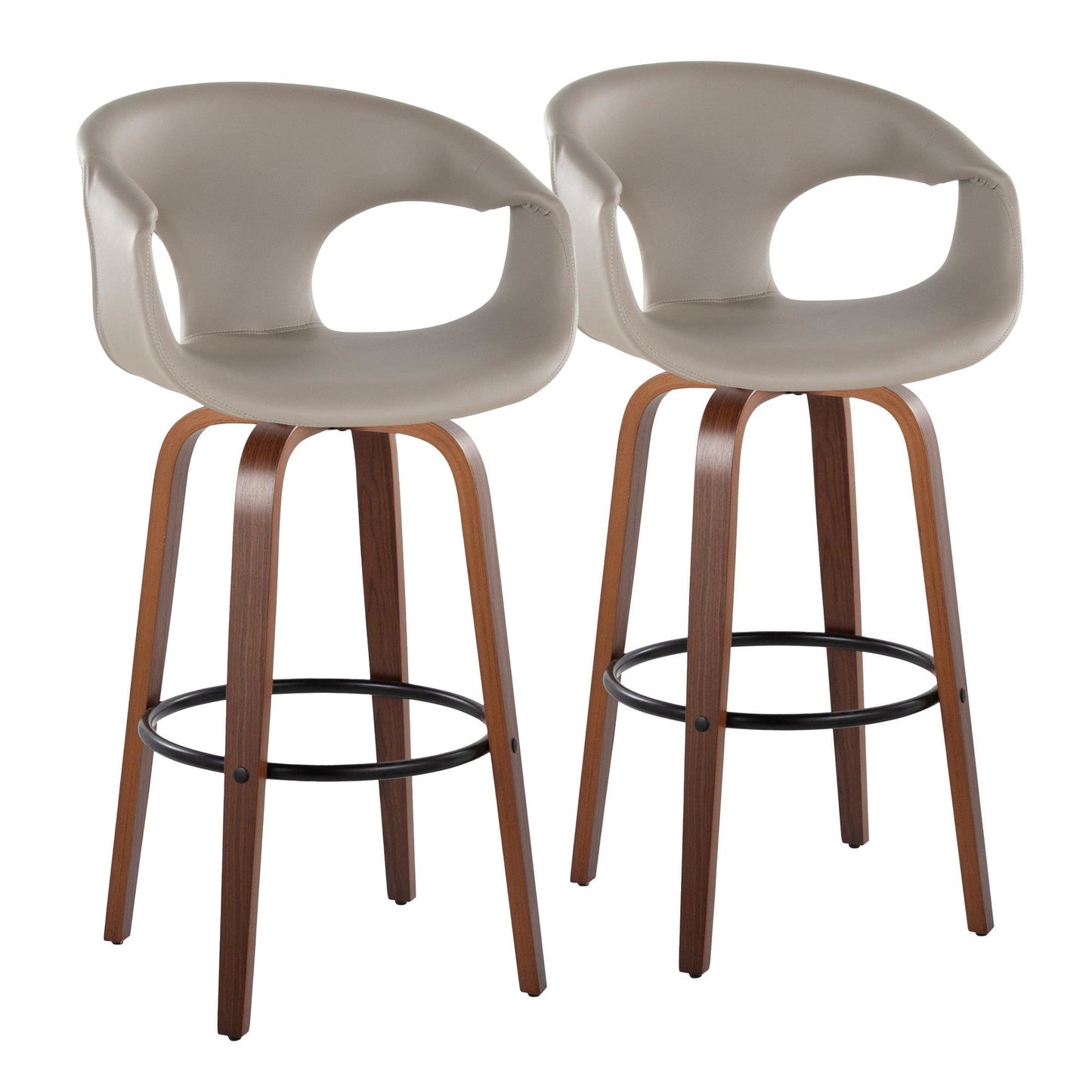 Majestic Office Furniture 30" Fixed-Height Barstool - Set of 2