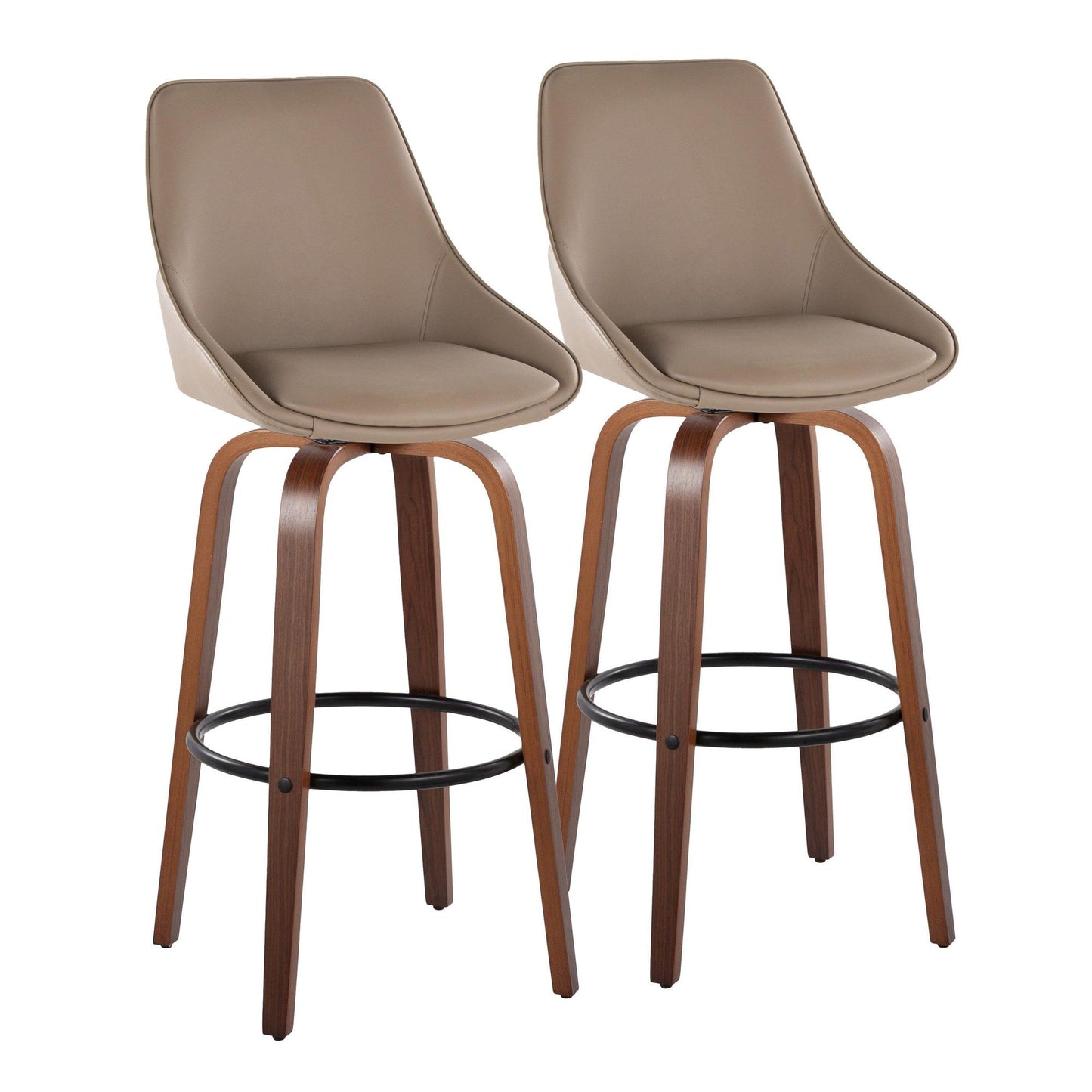 Majestic Office Furniture 30" Fixed-Height Barstool - Set of 2