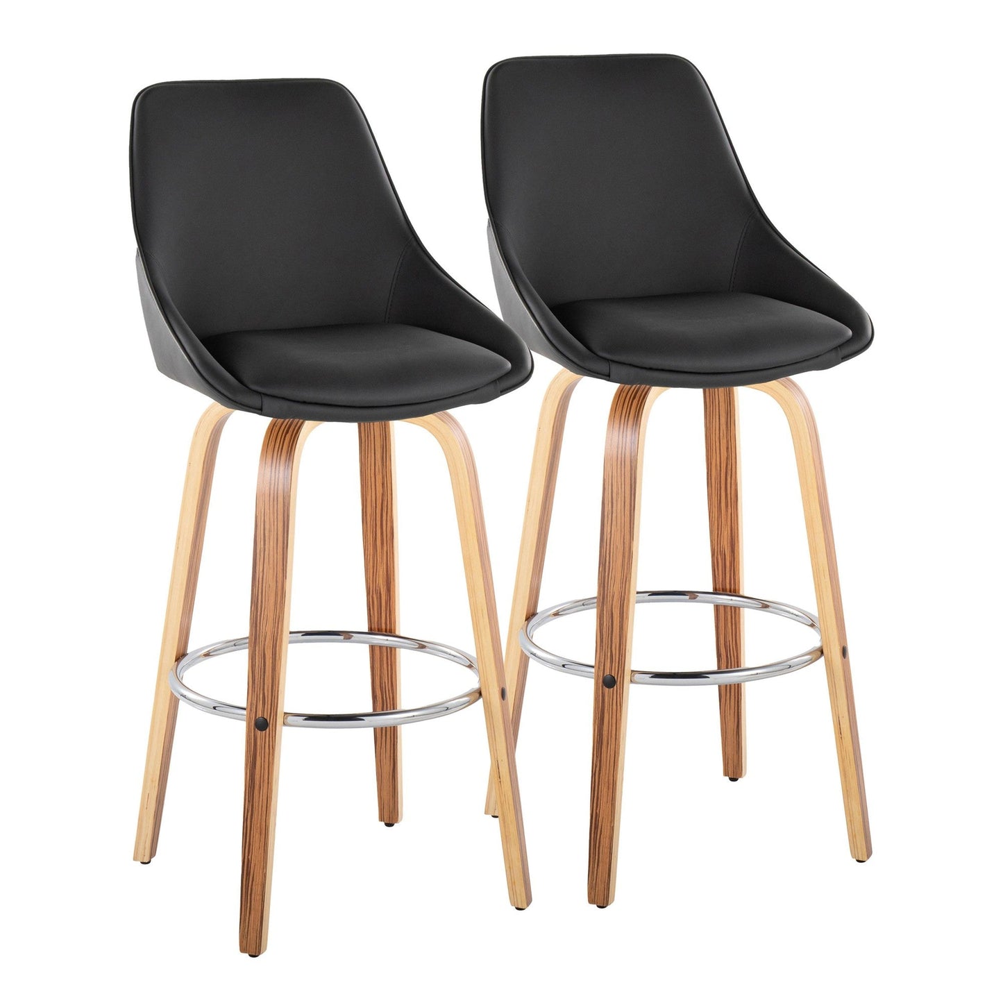 Majestic Office Furniture 30" Fixed-Height Barstool - Set of 2
