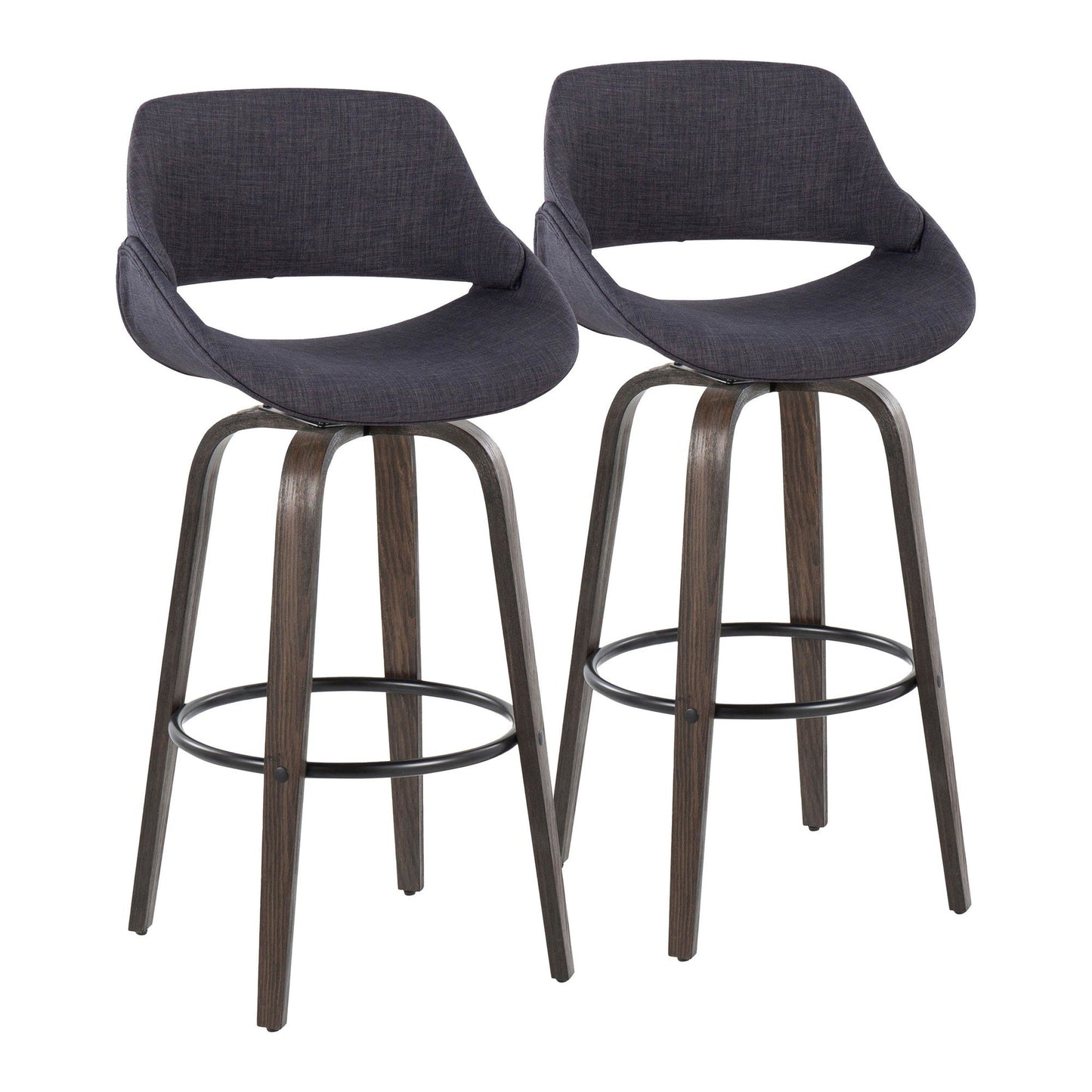 Majestic Office Furniture 30" Fixed-Height Barstool - Set of 2