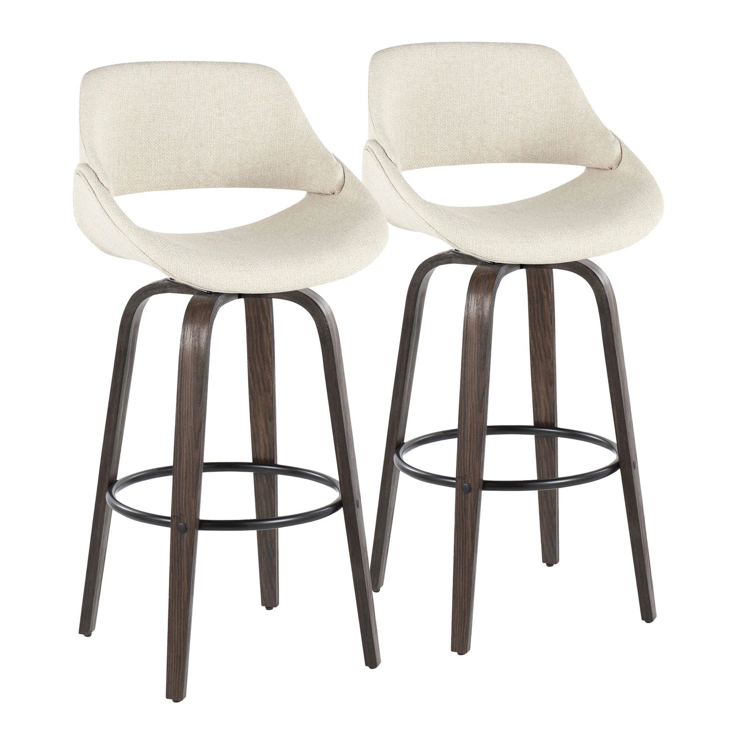 Majestic Office Furniture 30" Fixed-Height Barstool - Set of 2