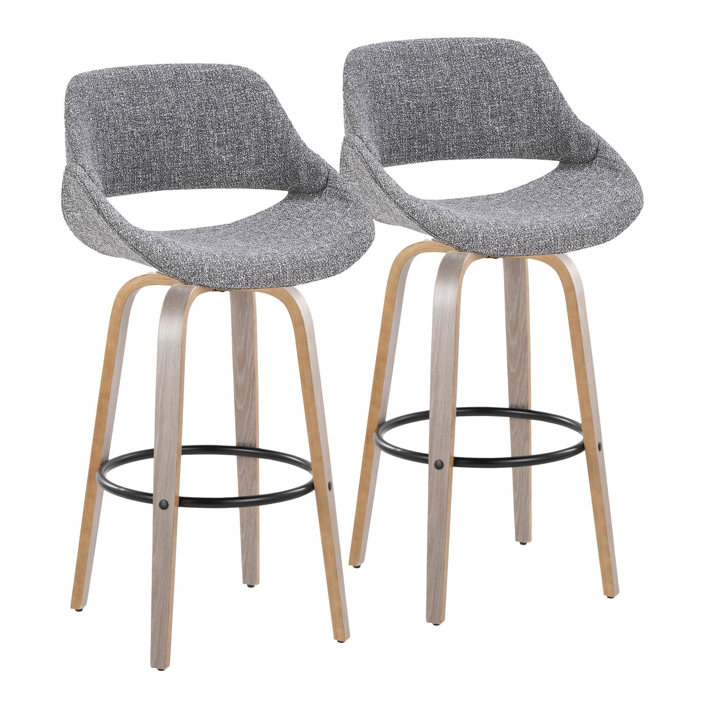 Majestic Office Furniture 30" Fixed-Height Barstool - Set of 2