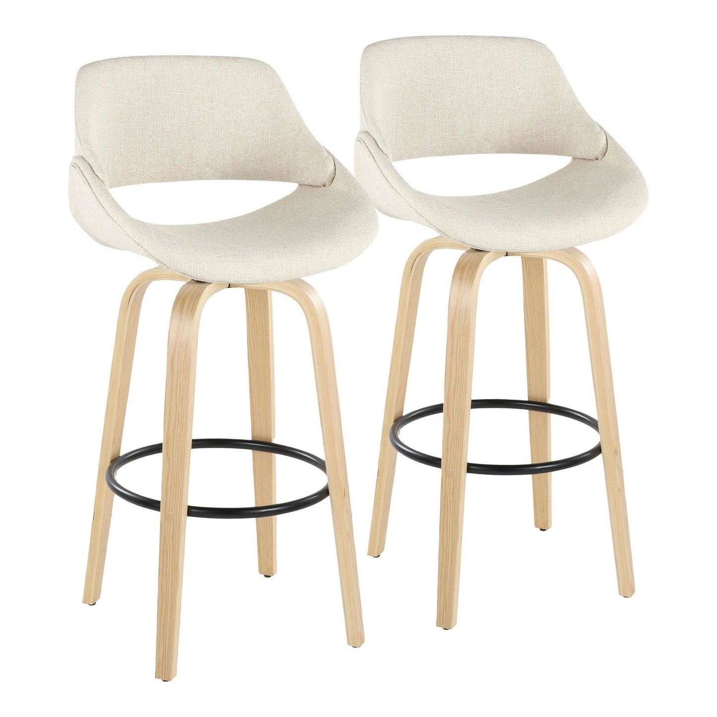 Majestic Office Furniture 30" Fixed-Height Barstool - Set of 2