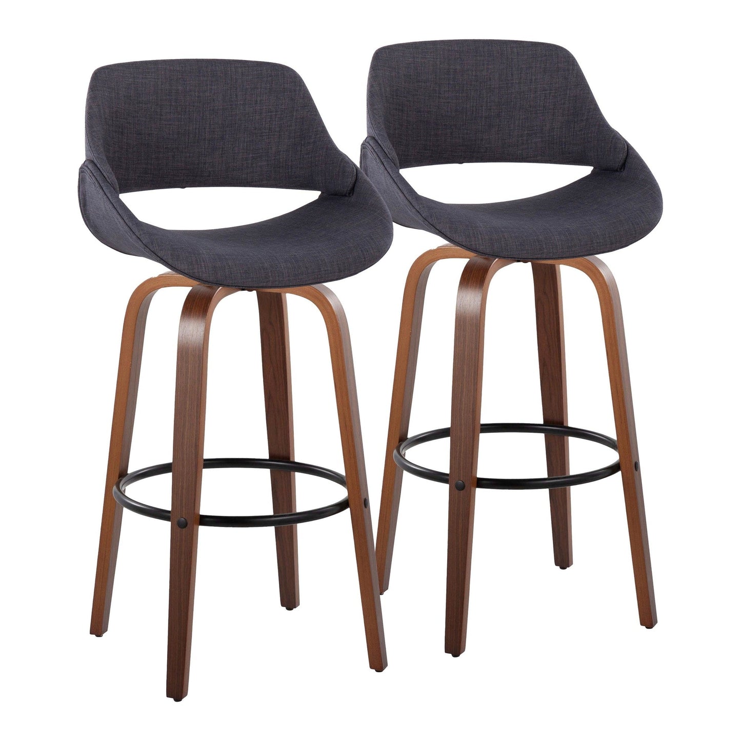 Majestic Office Furniture 30" Fixed-Height Barstool - Set of 2