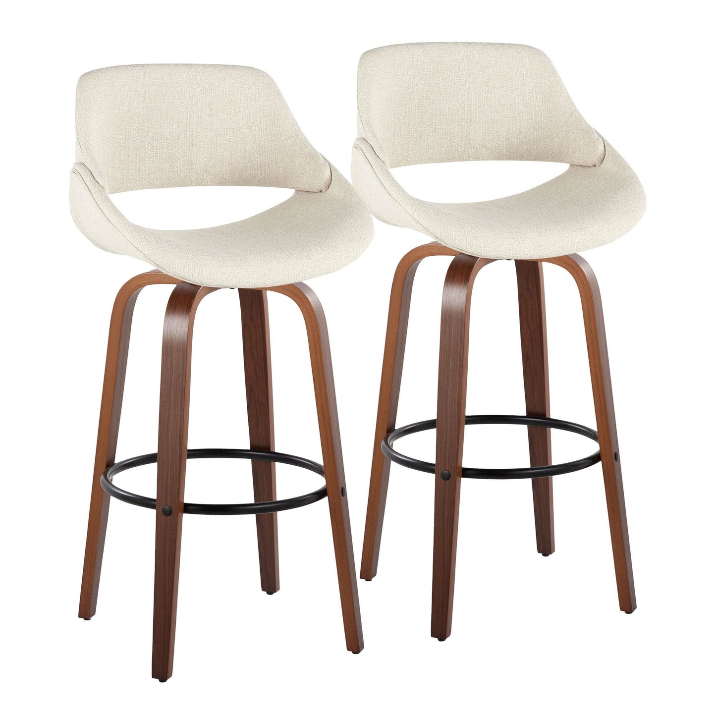 Majestic Office Furniture 30" Fixed-Height Barstool - Set of 2