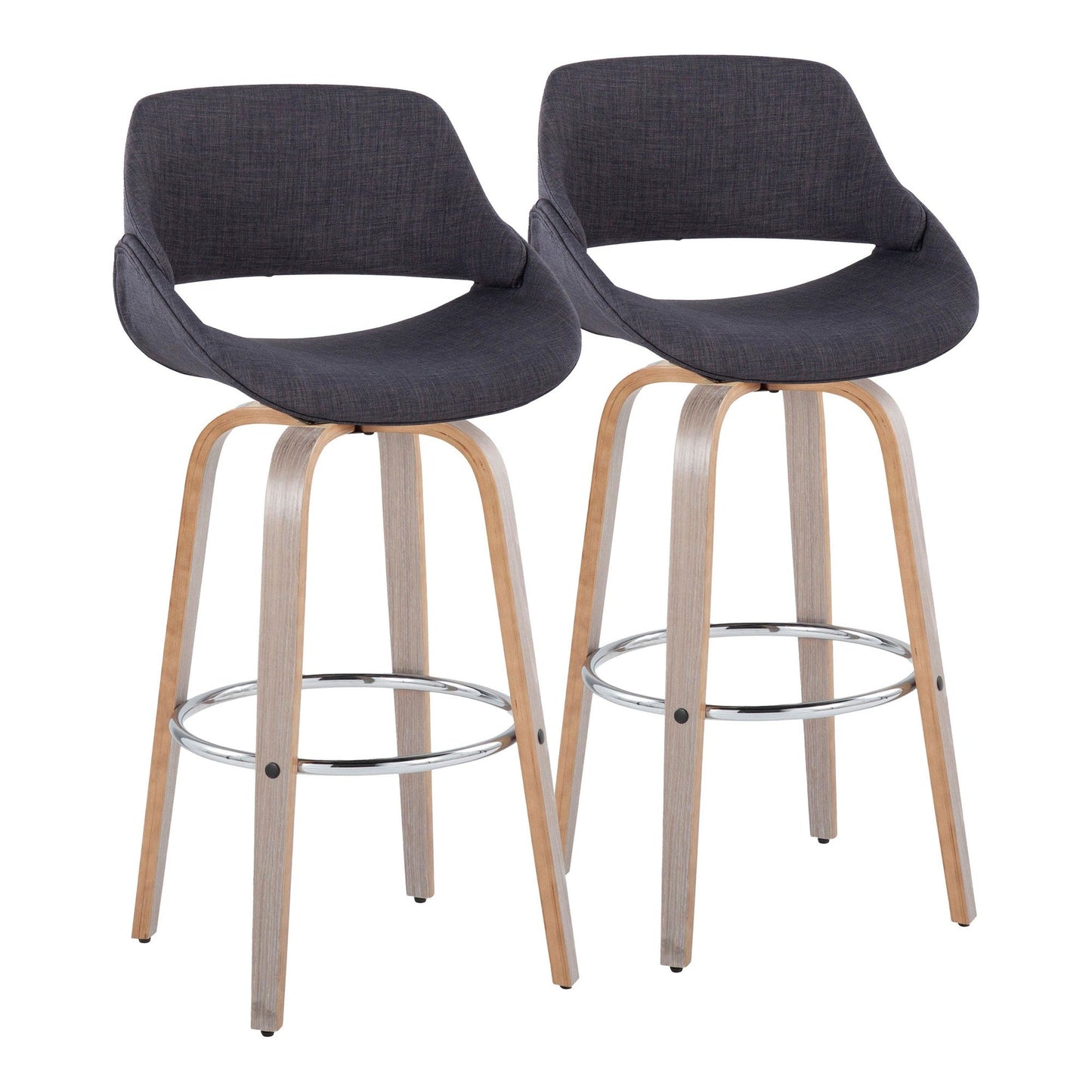 Majestic Office Furniture 30" Fixed-Height Barstool - Set of 2