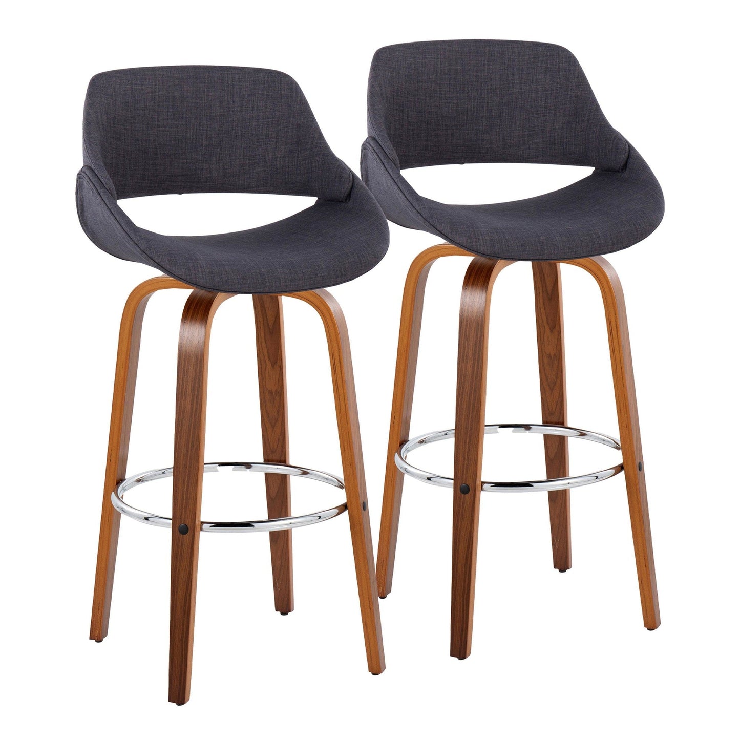 Majestic Office Furniture 30" Fixed-Height Barstool - Set of 2