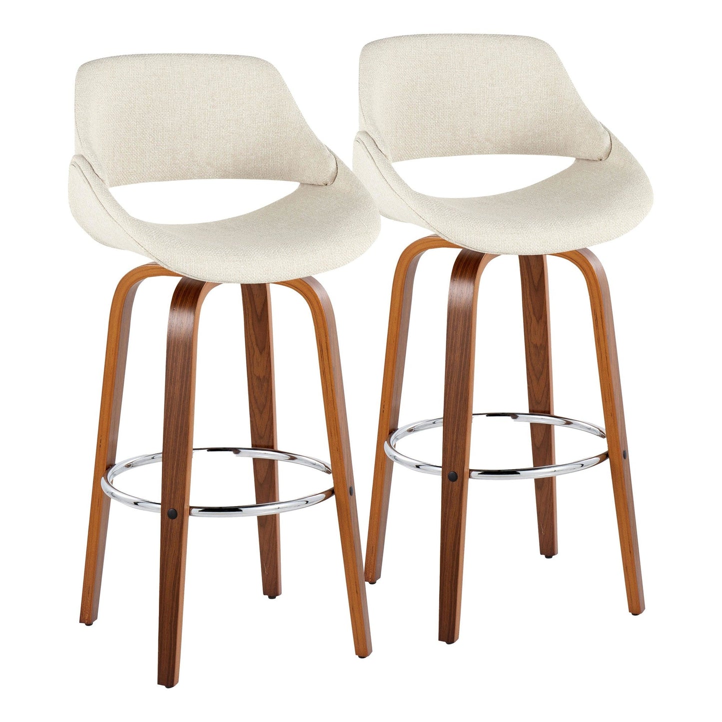 Majestic Office Furniture 30" Fixed-Height Barstool - Set of 2