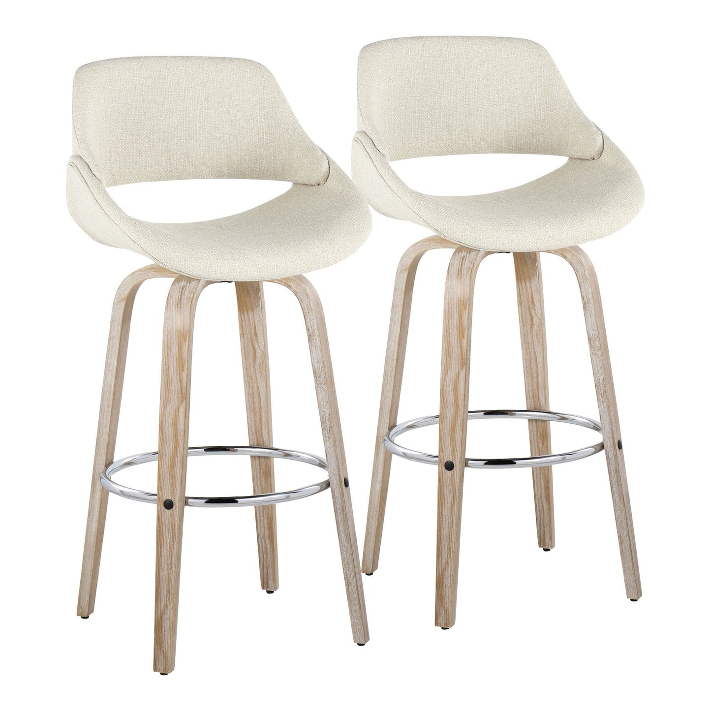 Majestic Office Furniture 30" Fixed-Height Barstool - Set of 2