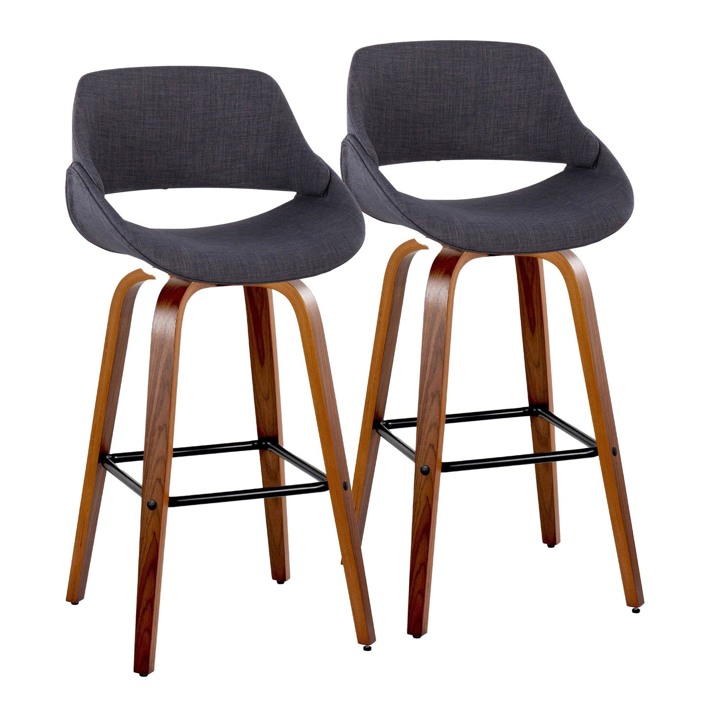 Majestic Office Furniture 30" Fixed-Height Barstool - Set of 2