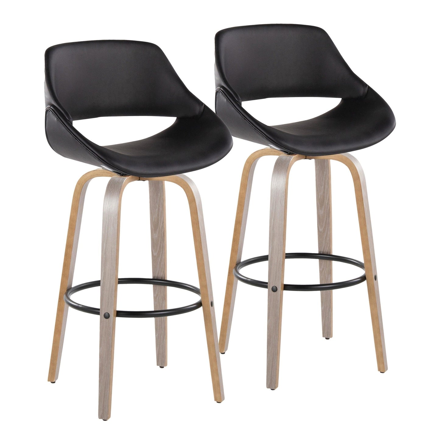 Majestic Office Furniture 30" Fixed-Height Barstool - Set of 2