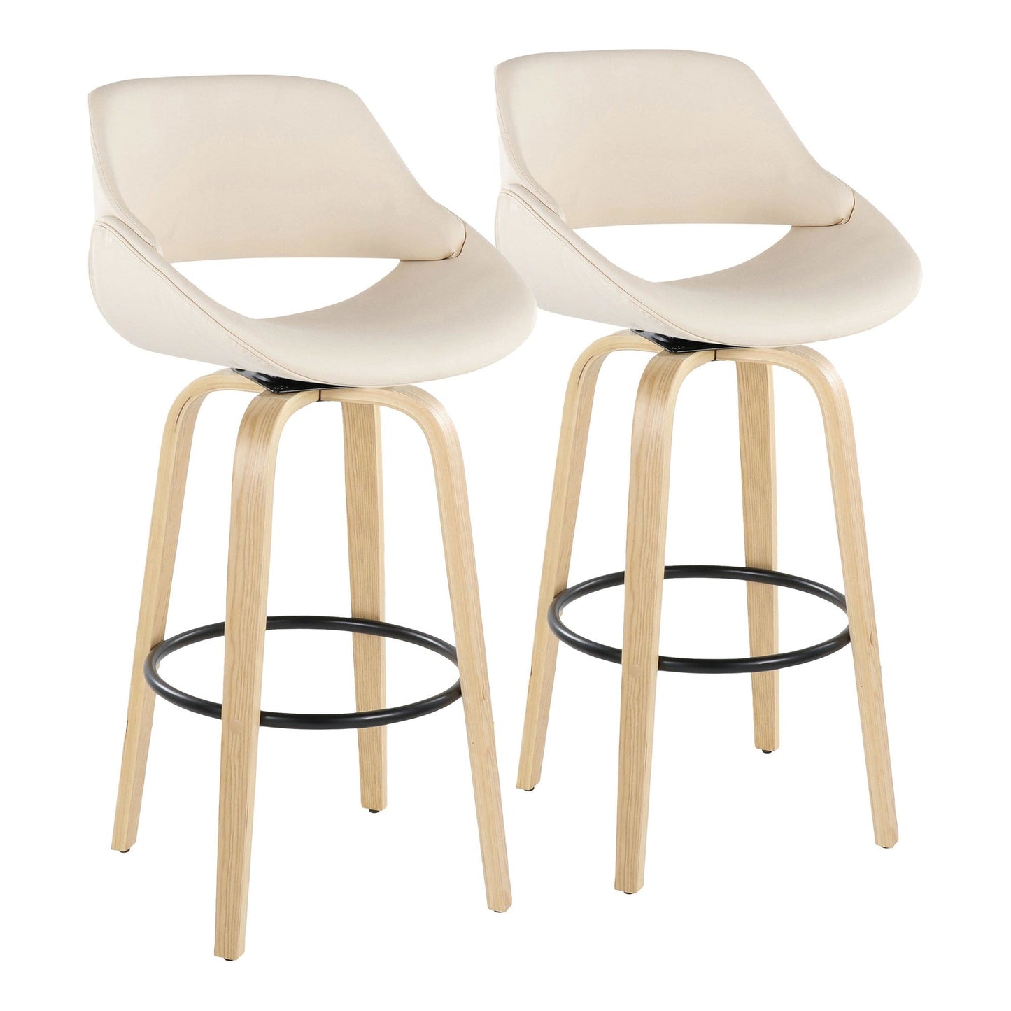 Majestic Office Furniture 30" Fixed-Height Barstool - Set of 2
