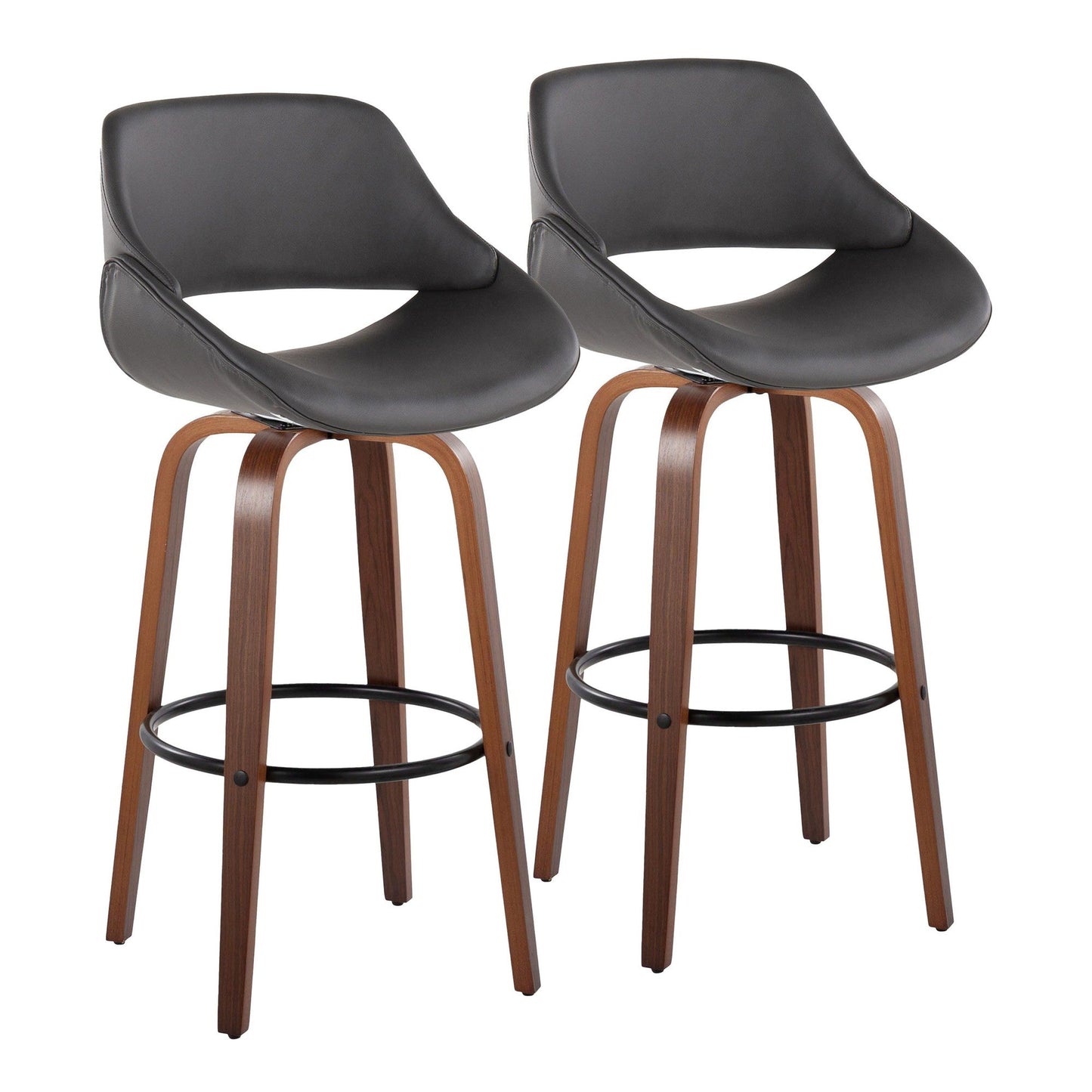 Majestic Office Furniture 30" Fixed-Height Barstool - Set of 2