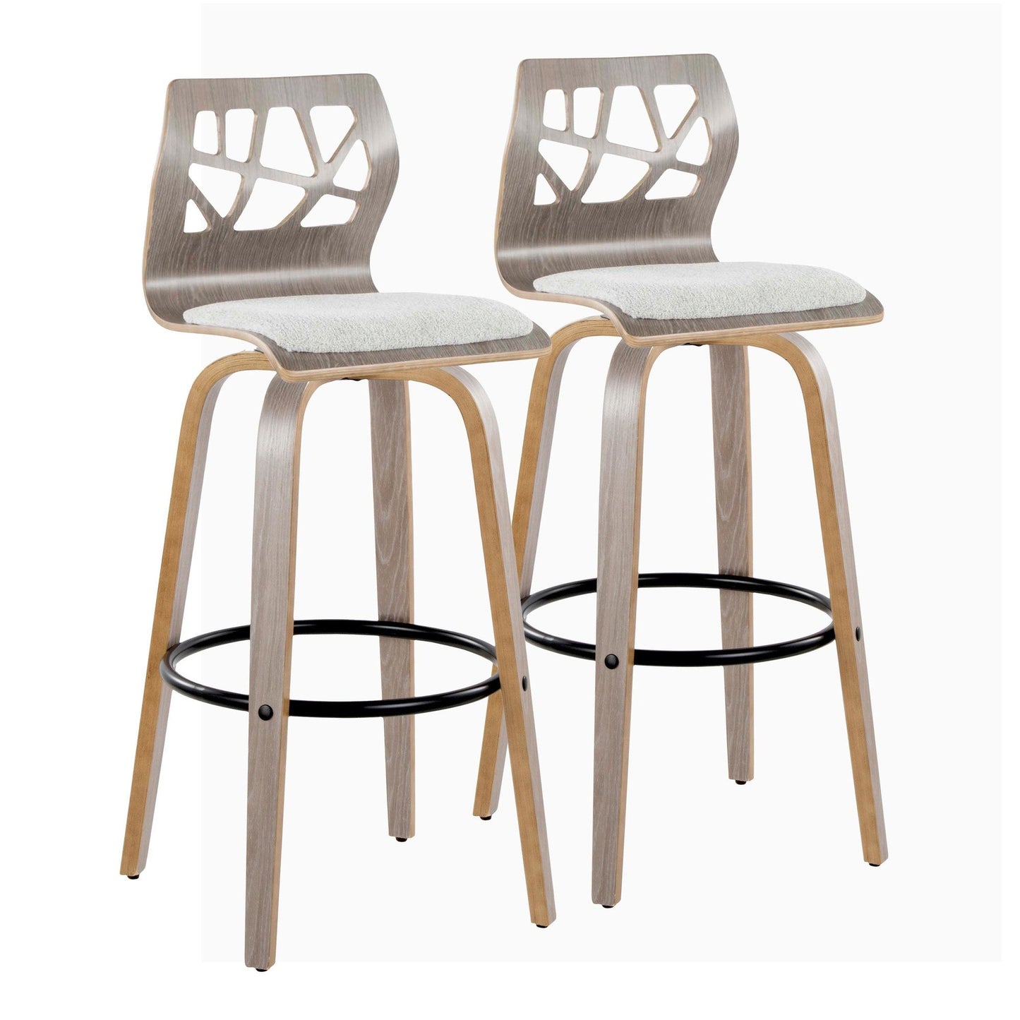 Majestic Office Furniture 30" Fixed-Height Barstool - Set of 2