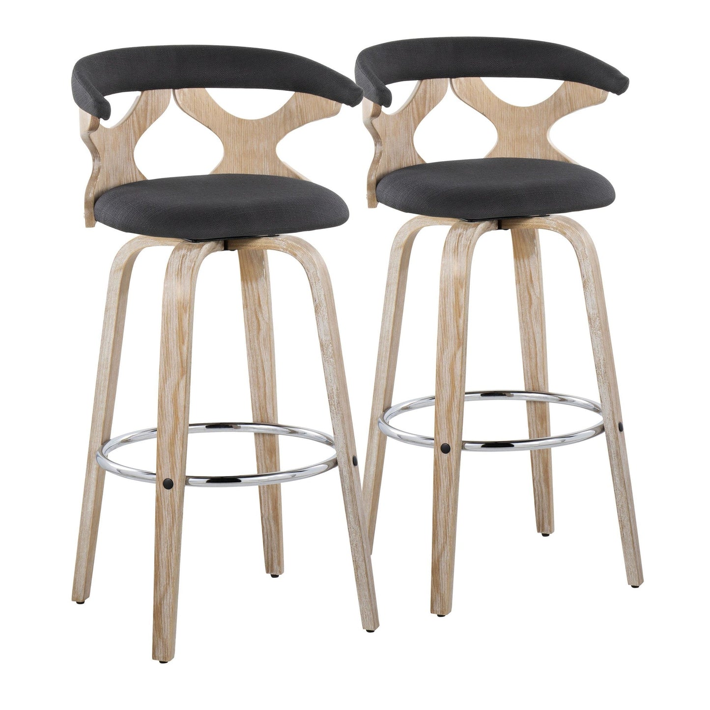 Majestic Office Furniture 30" Fixed-Height Barstool - Set of 2