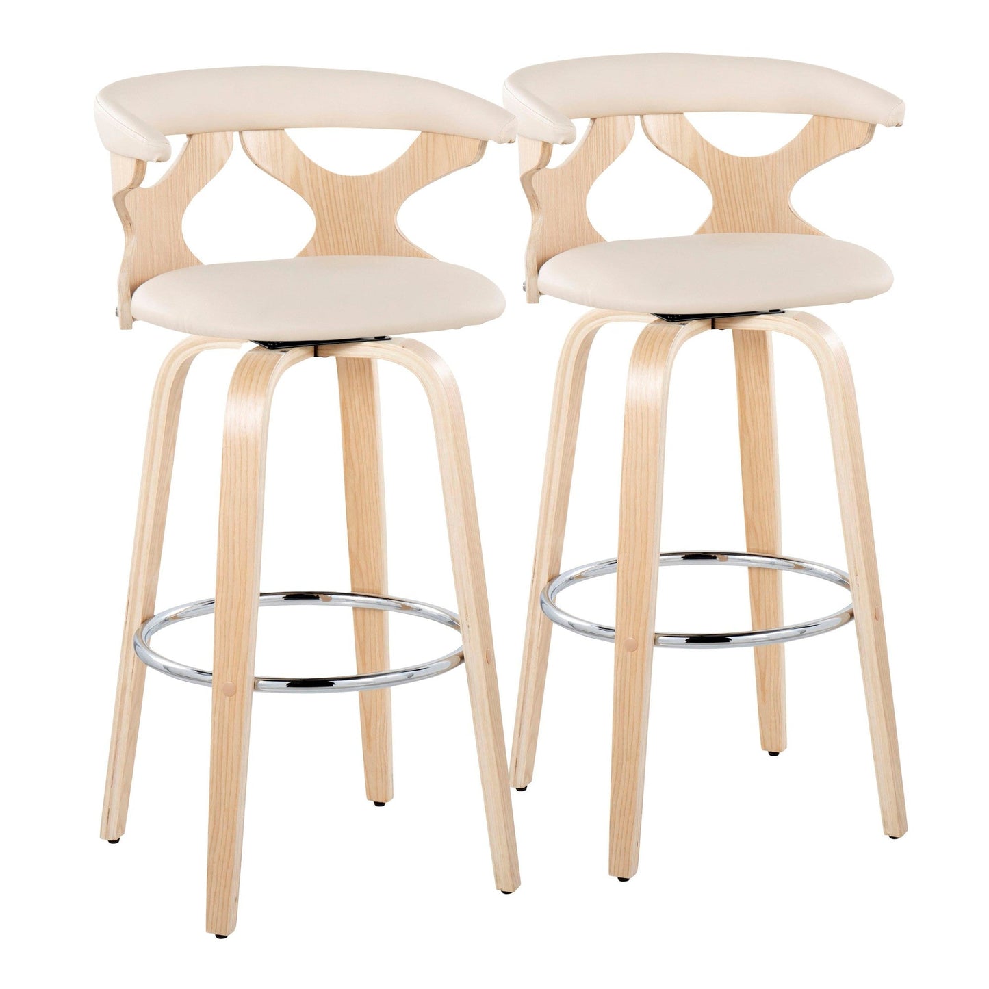 Majestic Office Furniture 30" Fixed-Height Barstool - Set of 2