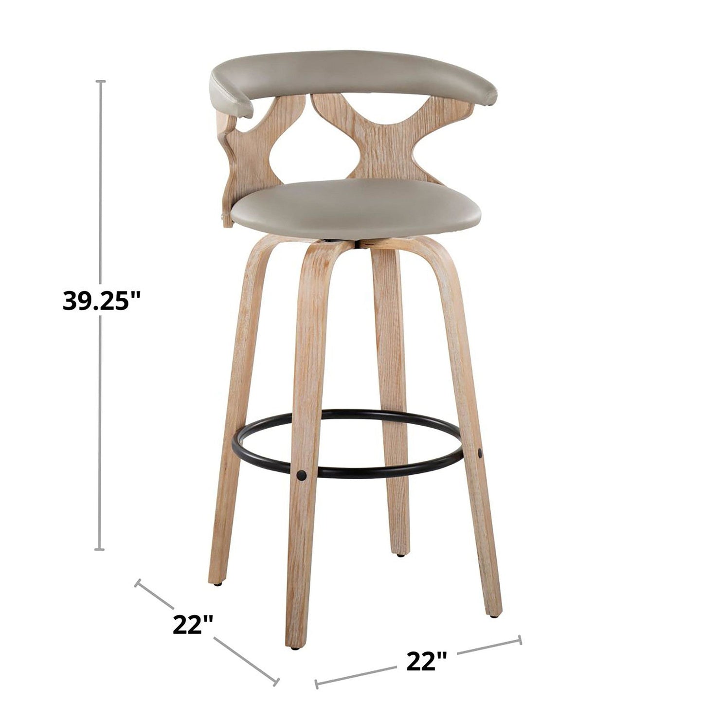 Majestic Office Furniture 30" Fixed-Height Barstool - Set of 2