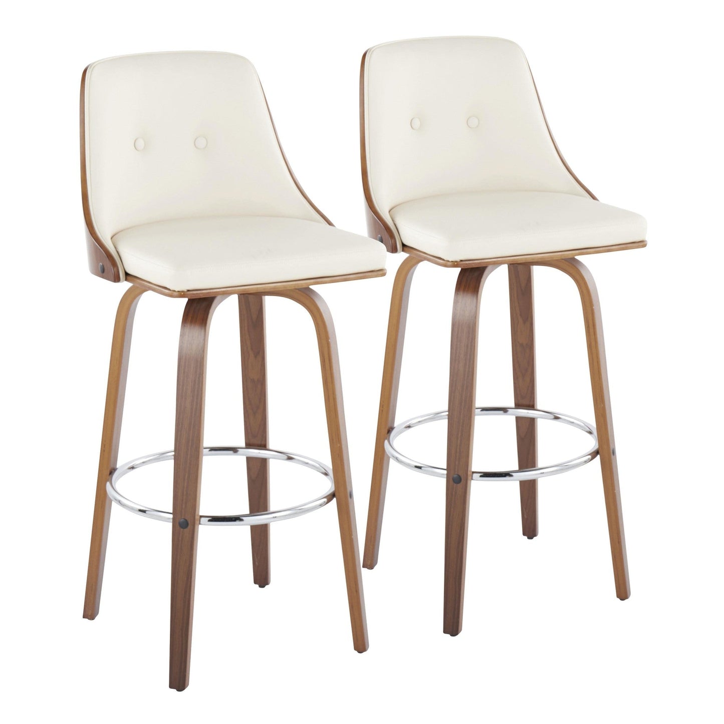 Majestic Office Furniture 30" Fixed-Height Barstool - Set of 2