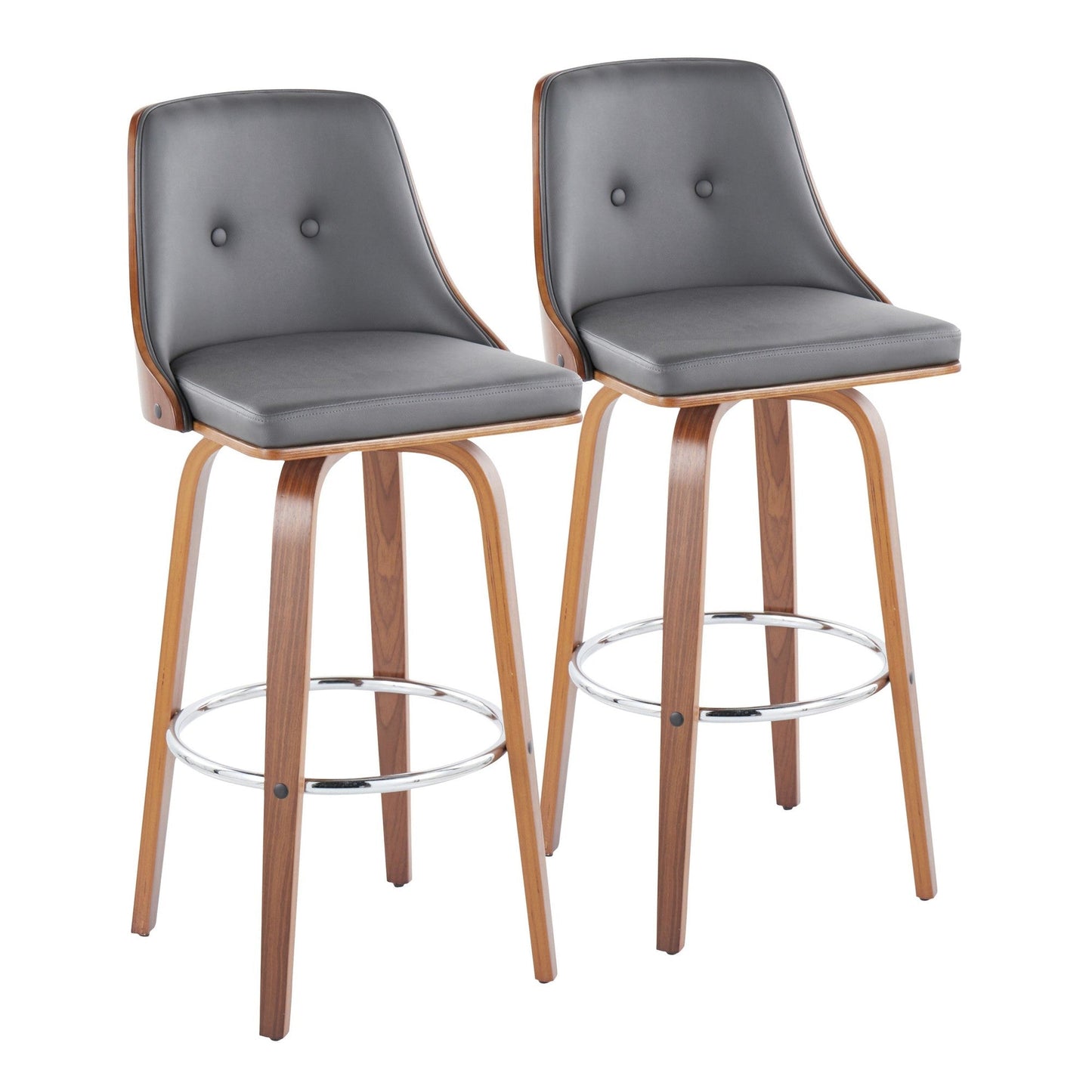 Majestic Office Furniture 30" Fixed-Height Barstool - Set of 2