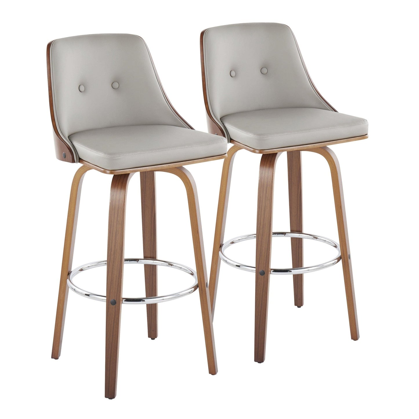 Majestic Office Furniture 30" Fixed-Height Barstool - Set of 2