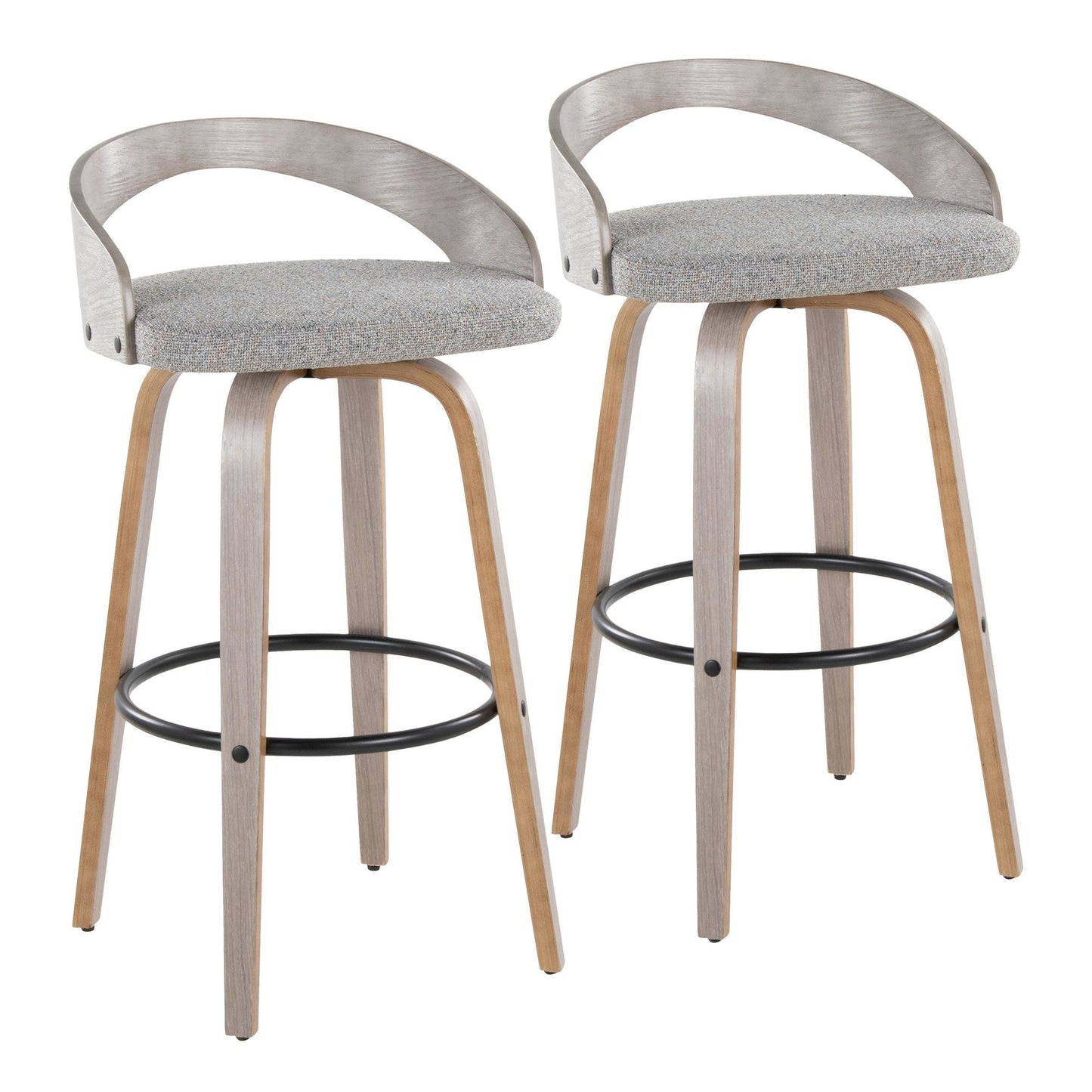 Majestic Office Furniture 30" Fixed-Height Barstool - Set of 2