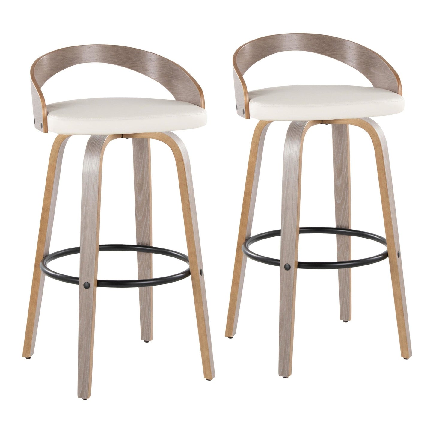 Majestic Office Furniture 30" Fixed-Height Barstool - Set of 2