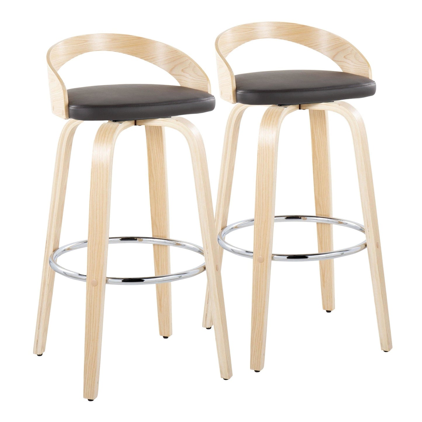 Majestic Office Furniture 30" Fixed-Height Barstool - Set of 2