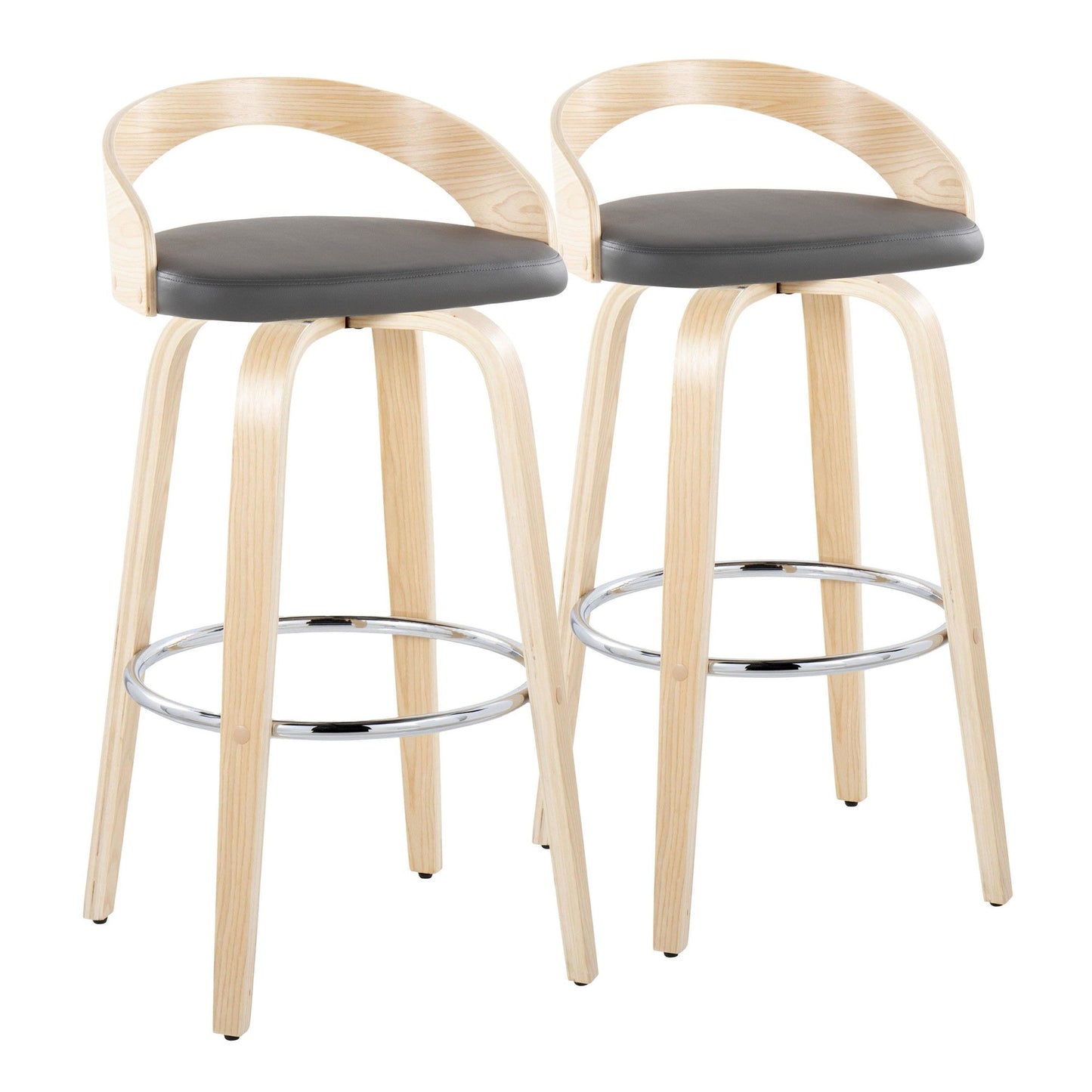 Majestic Office Furniture 30" Fixed-Height Barstool - Set of 2