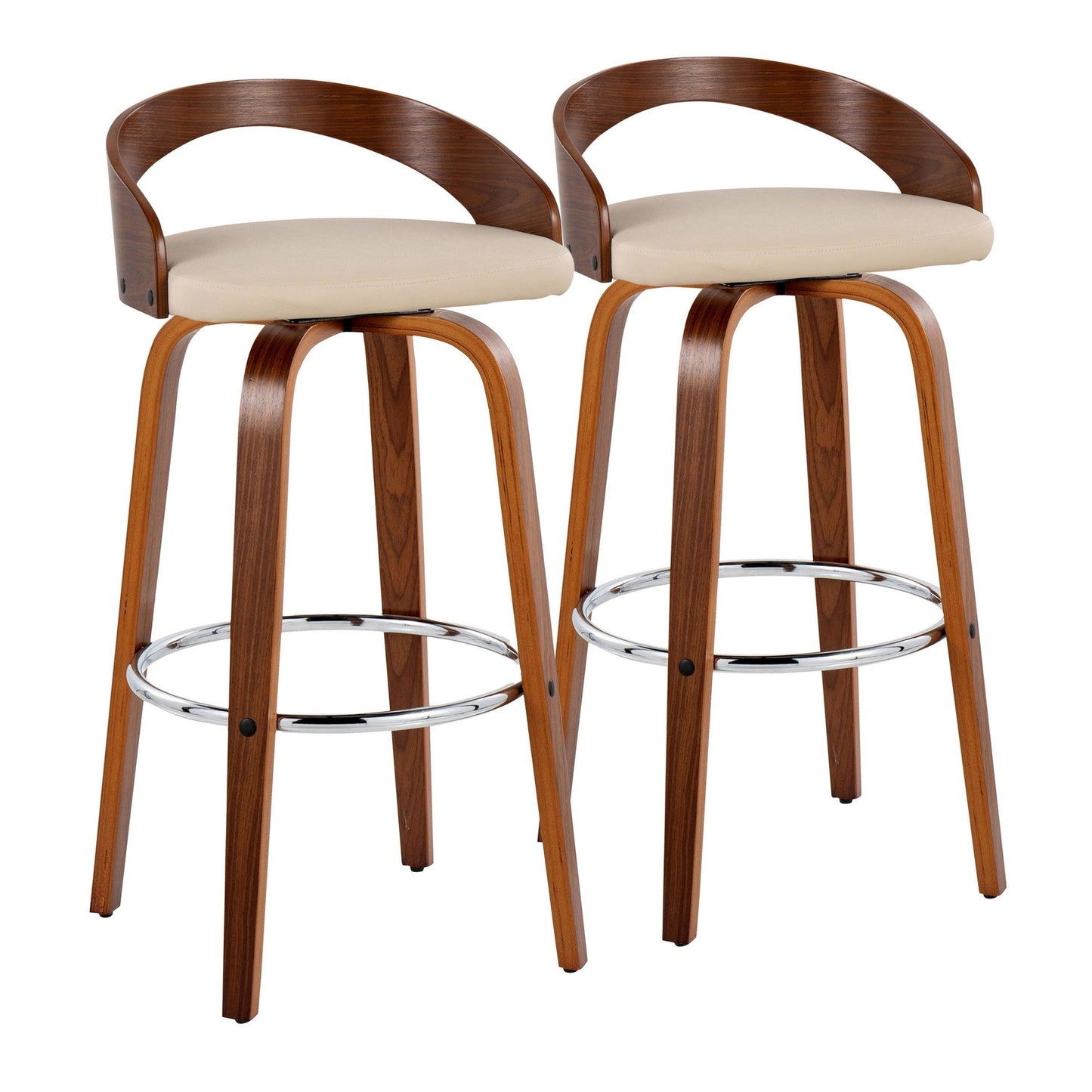 Majestic Office Furniture 30" Fixed-Height Barstool - Set of 2
