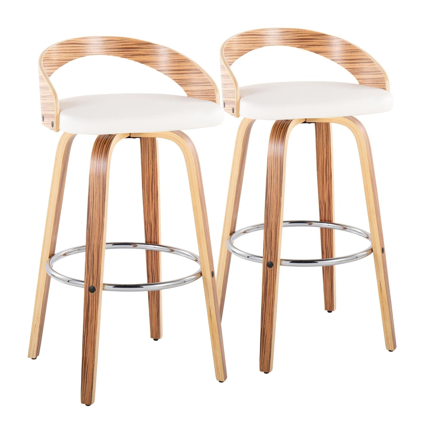 Majestic Office Furniture 30" Fixed-Height Barstool - Set of 2