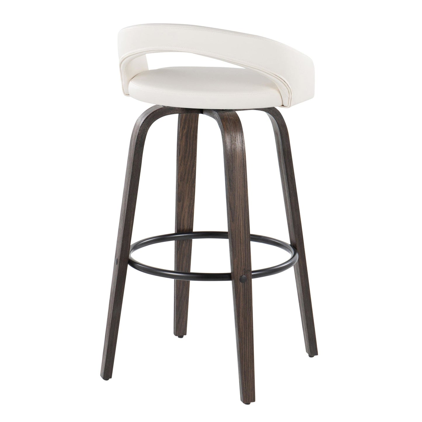 Majestic Office Furniture Upholstered 30" Fixed-Height Barstool - Set of 2