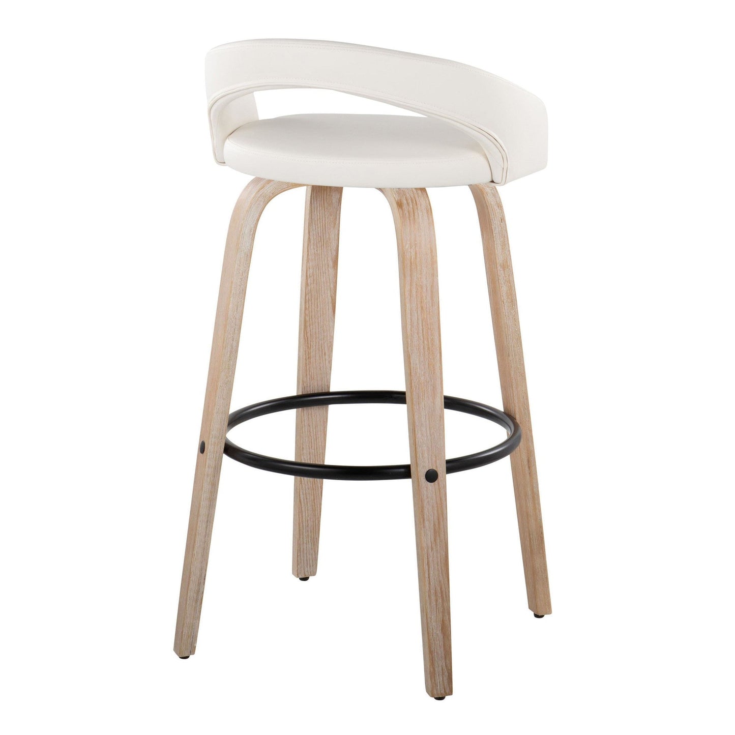 Majestic Office Furniture Upholstered 30" Fixed-Height Barstool - Set of 2