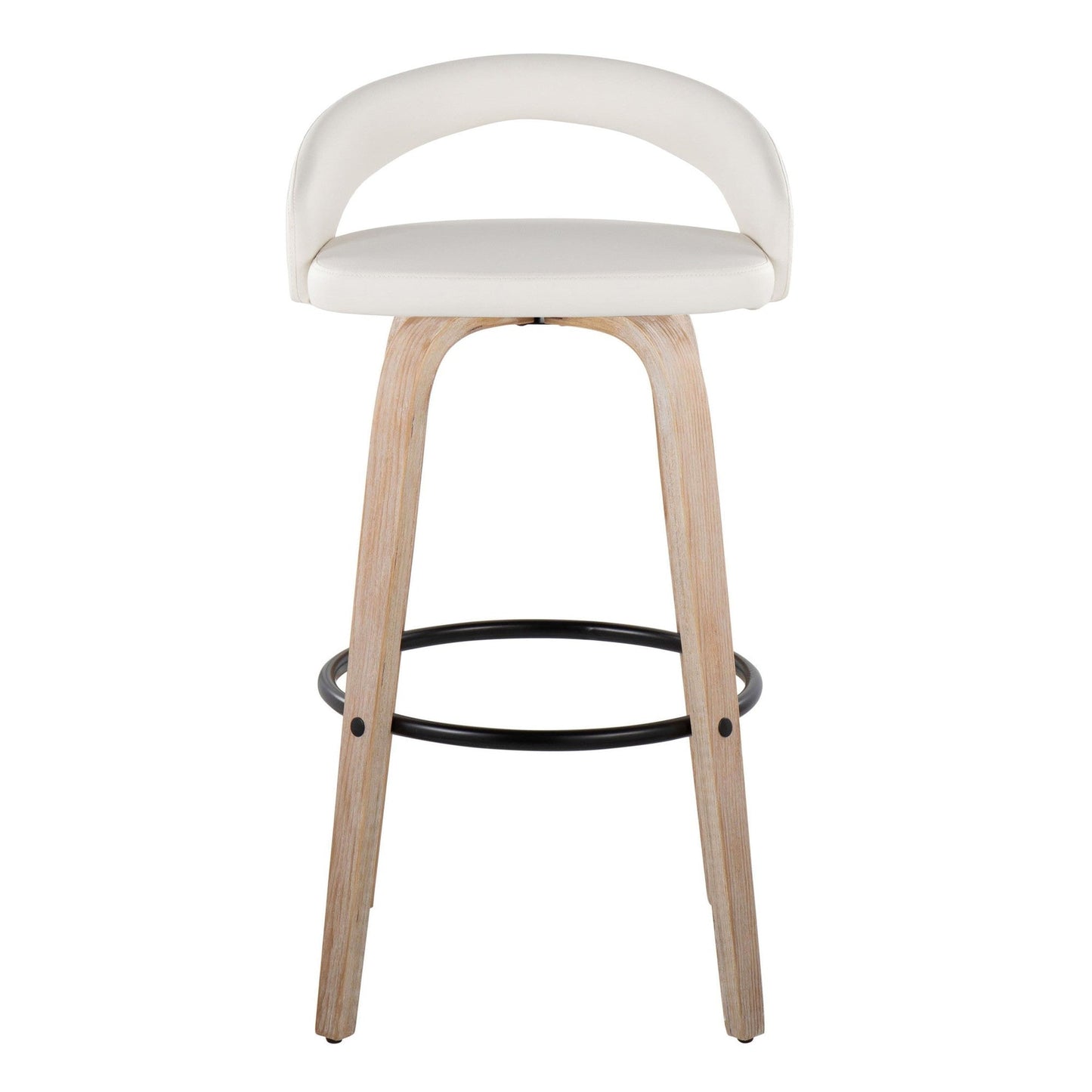 Majestic Office Furniture Upholstered 30" Fixed-Height Barstool - Set of 2