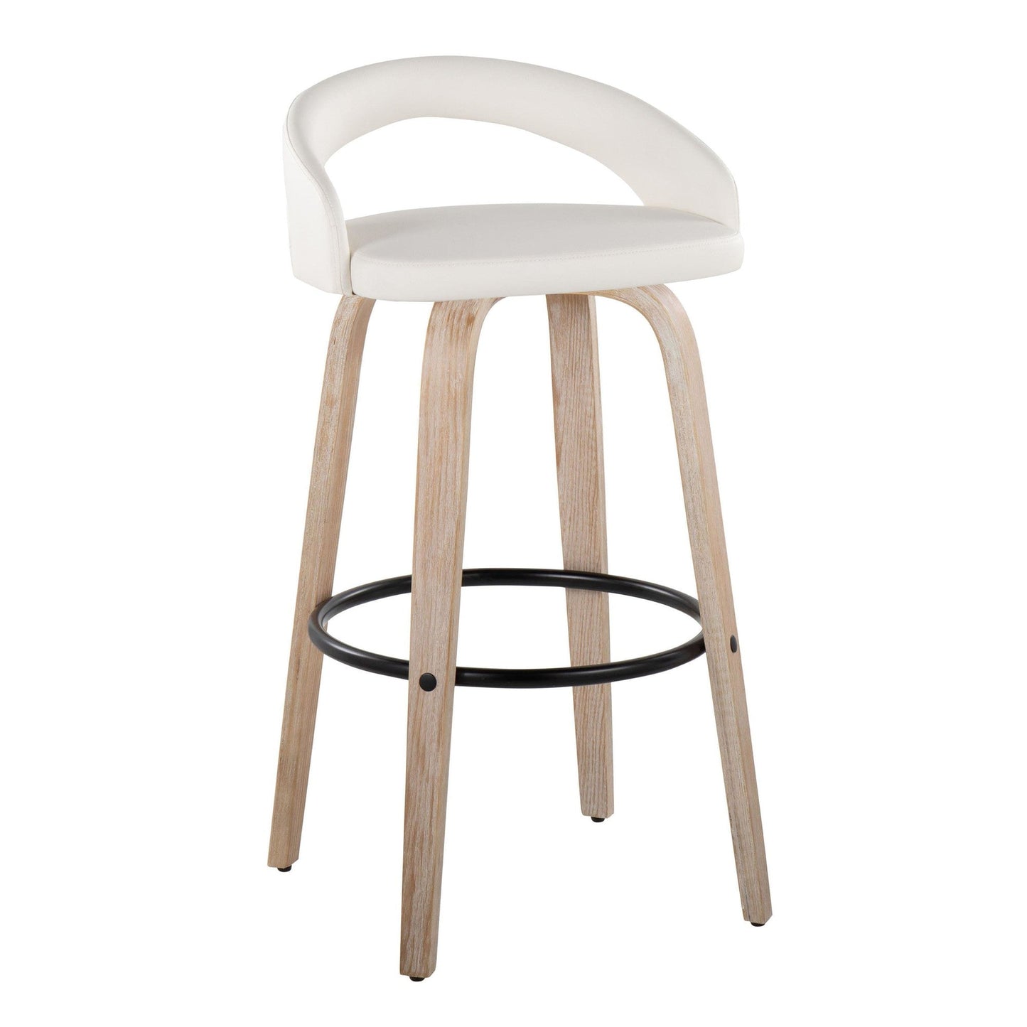 Majestic Office Furniture Upholstered 30" Fixed-Height Barstool - Set of 2
