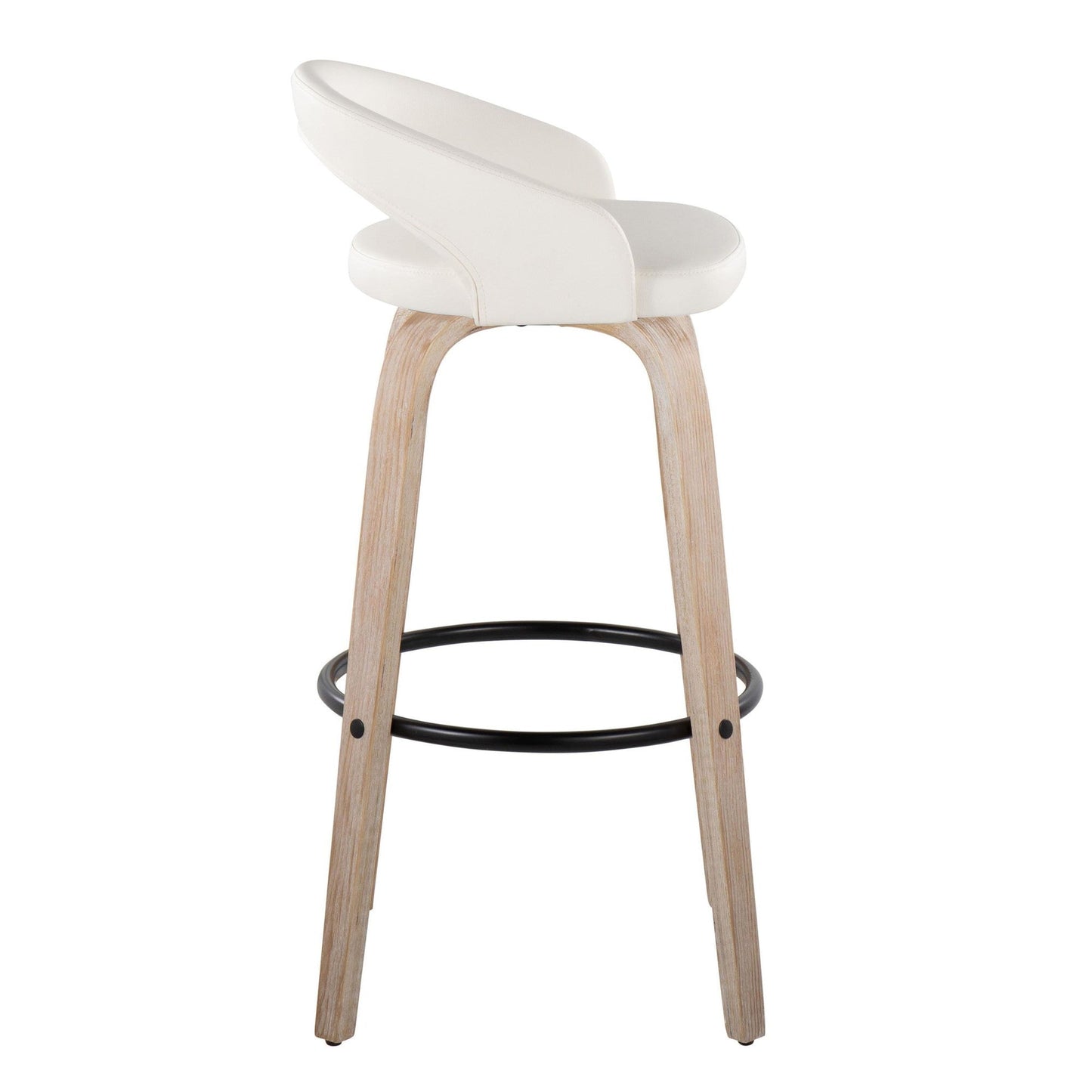 Majestic Office Furniture Upholstered 30" Fixed-Height Barstool - Set of 2