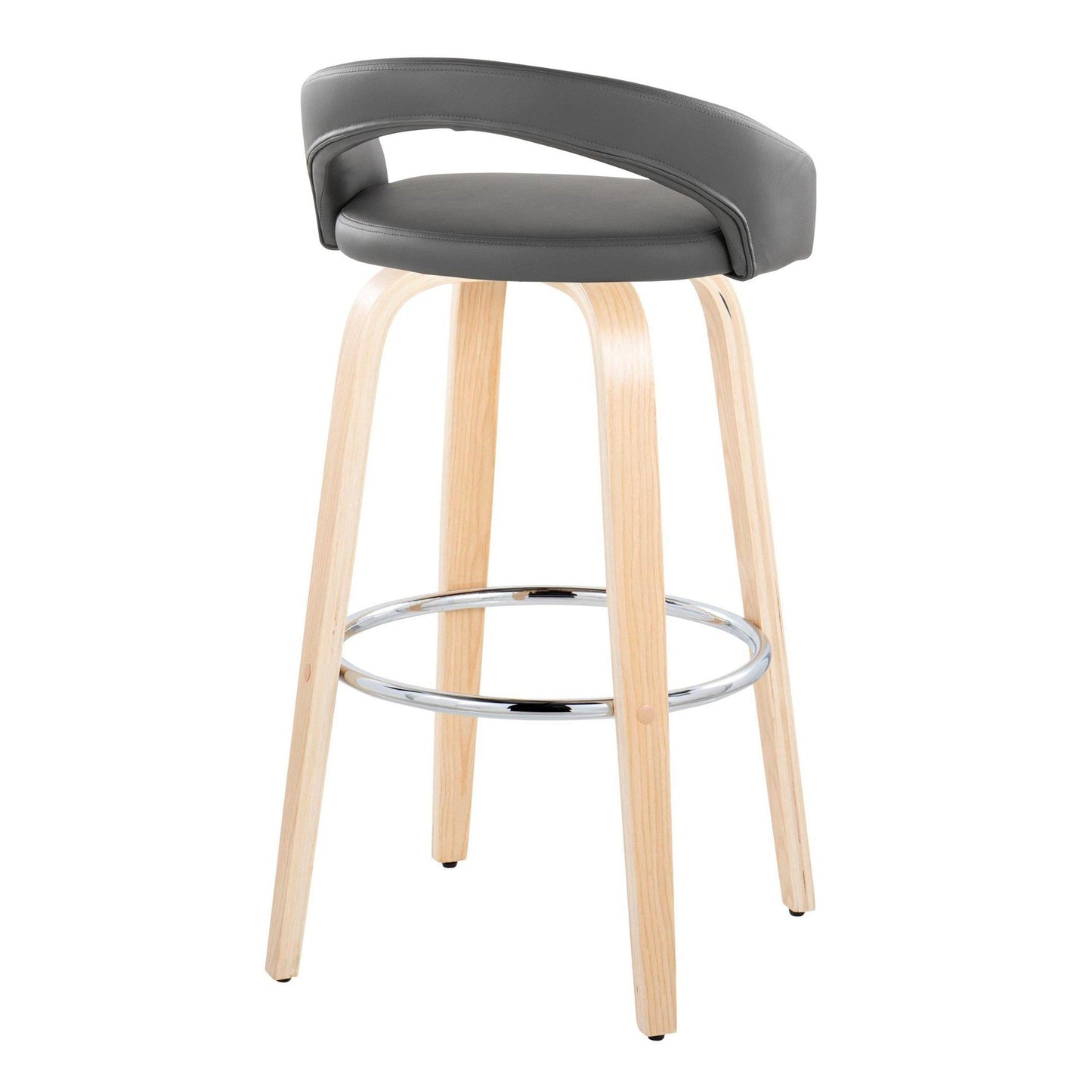 Majestic Office Furniture Upholstered 30" Fixed-Height Barstool - Set of 2