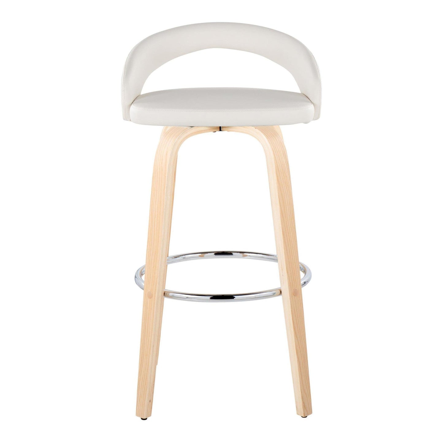 Majestic Office Furniture Upholstered 30" Fixed-Height Barstool - Set of 2