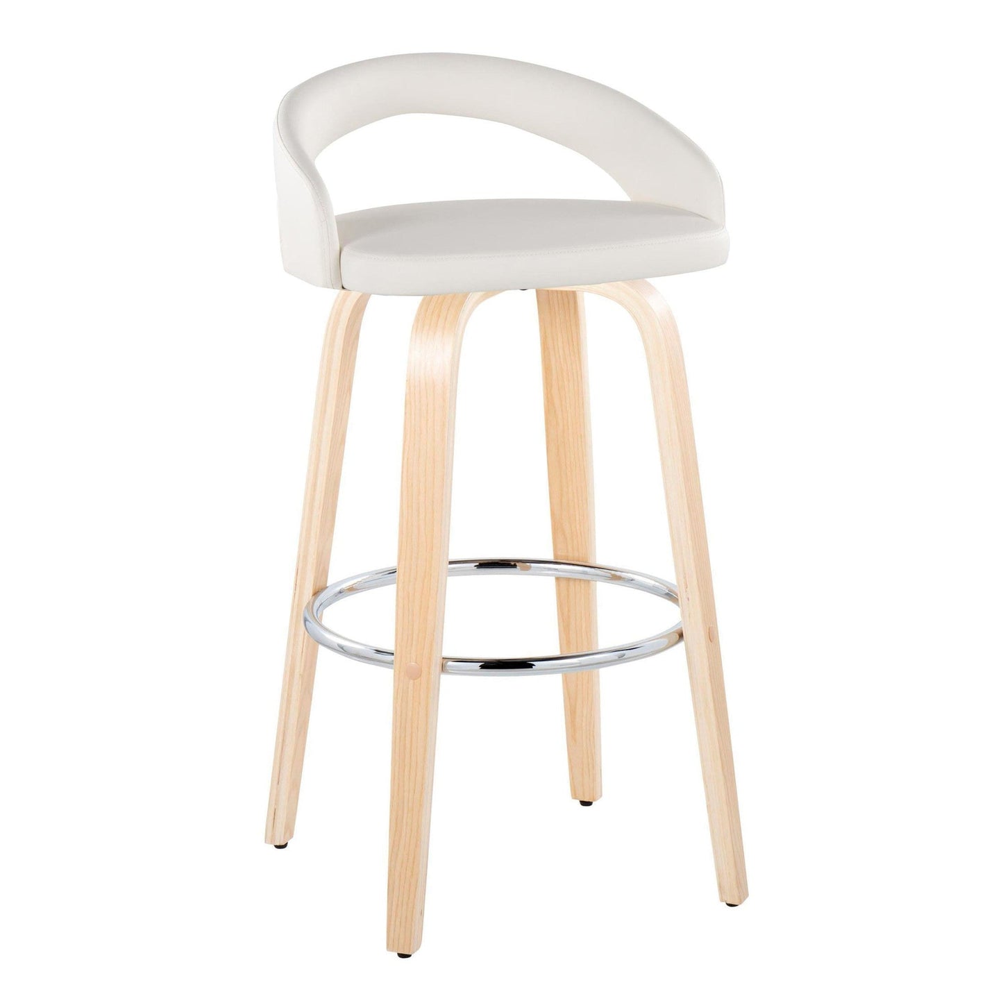 Majestic Office Furniture Upholstered 30" Fixed-Height Barstool - Set of 2