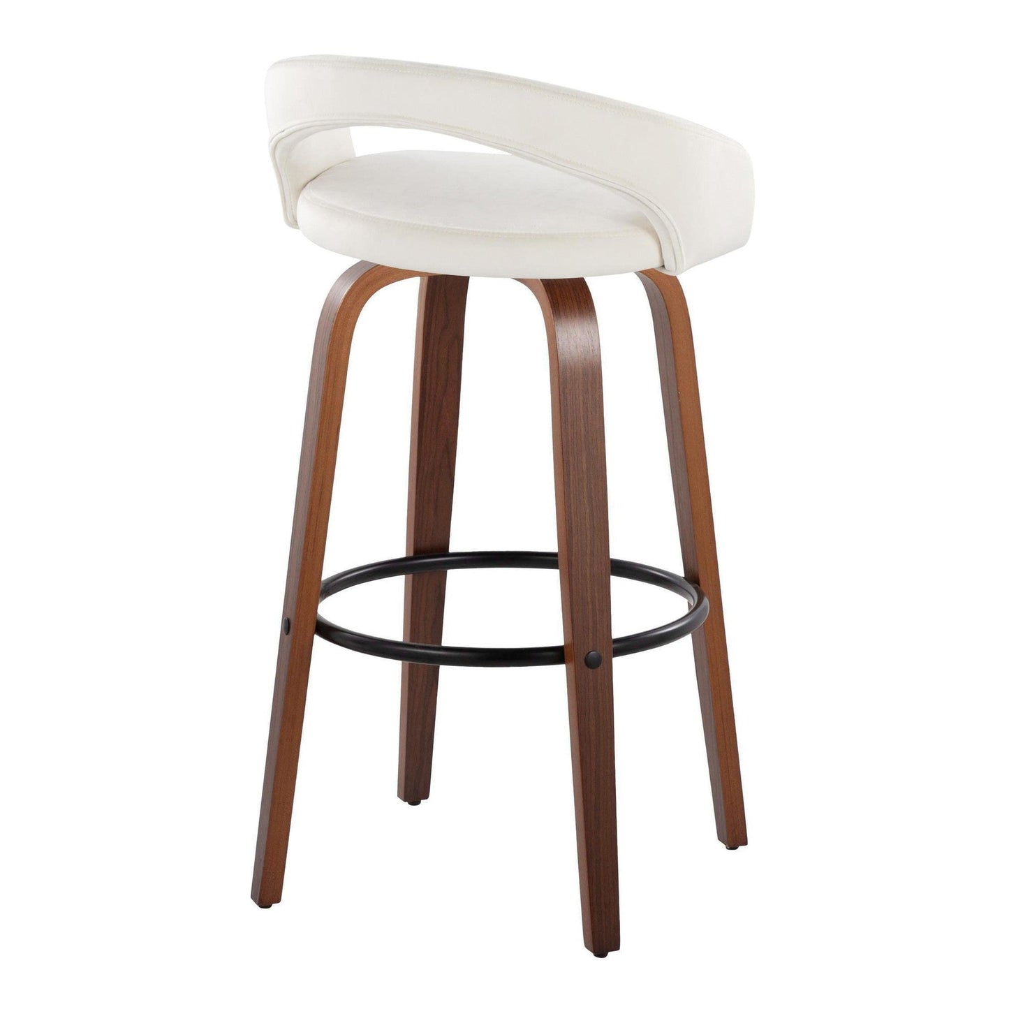 Majestic Office Furniture Upholstered 30" Fixed-Height Barstool - Set of 2