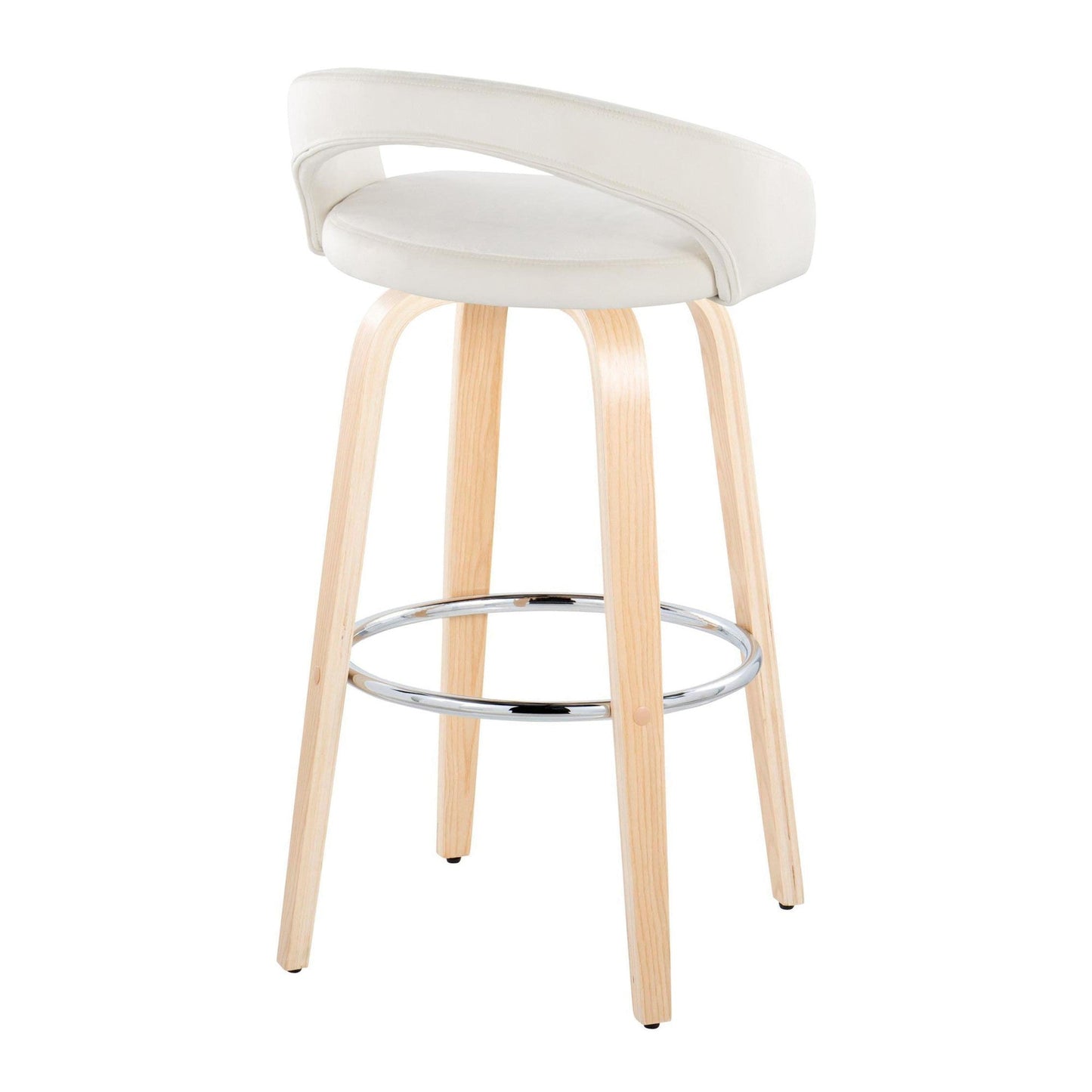 Majestic Office Furniture Upholstered 30" Fixed-Height Barstool - Set of 2