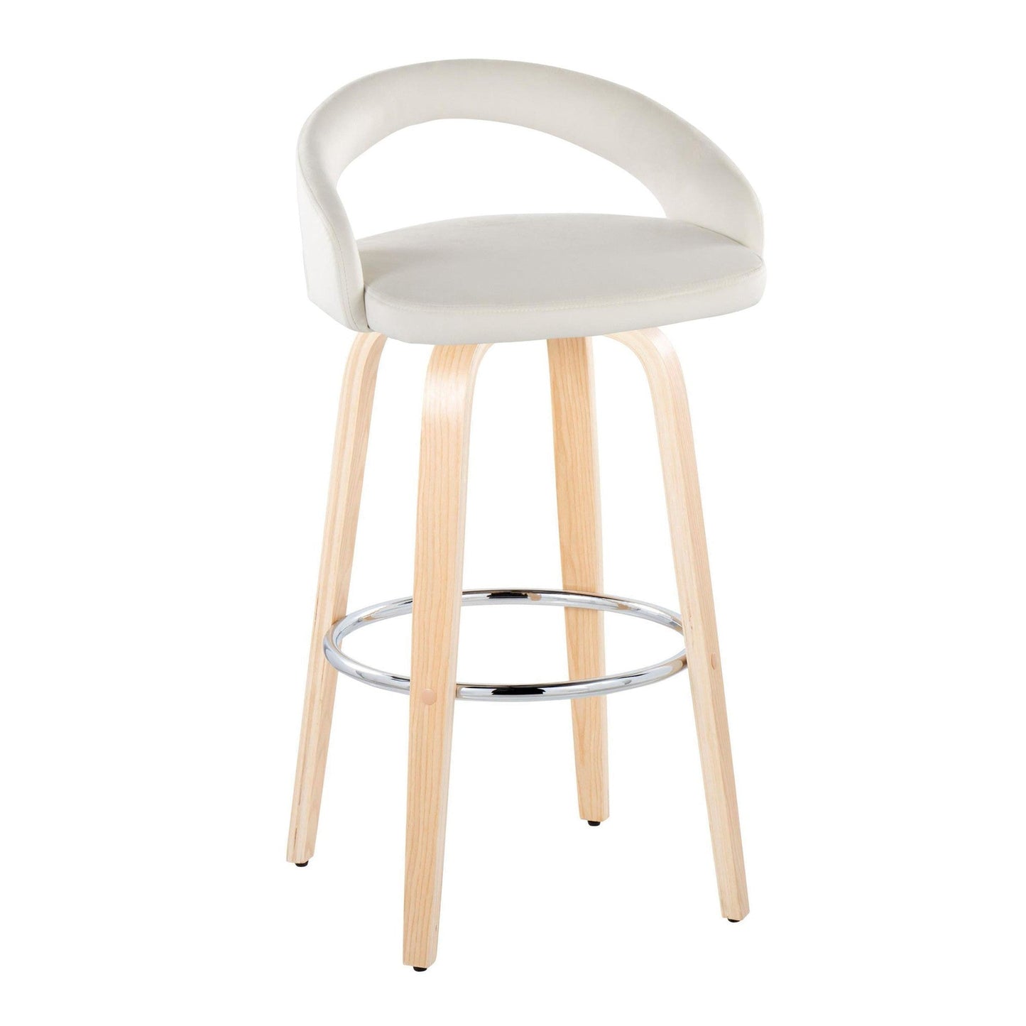 Majestic Office Furniture Upholstered 30" Fixed-Height Barstool - Set of 2