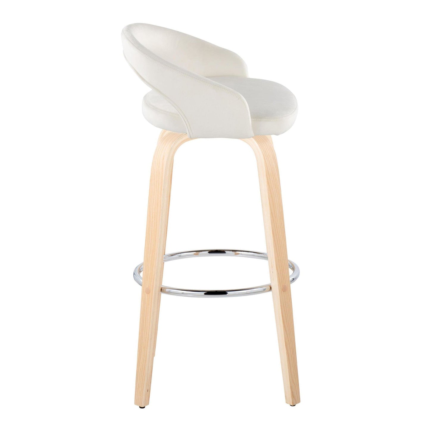 Majestic Office Furniture Upholstered 30" Fixed-Height Barstool - Set of 2